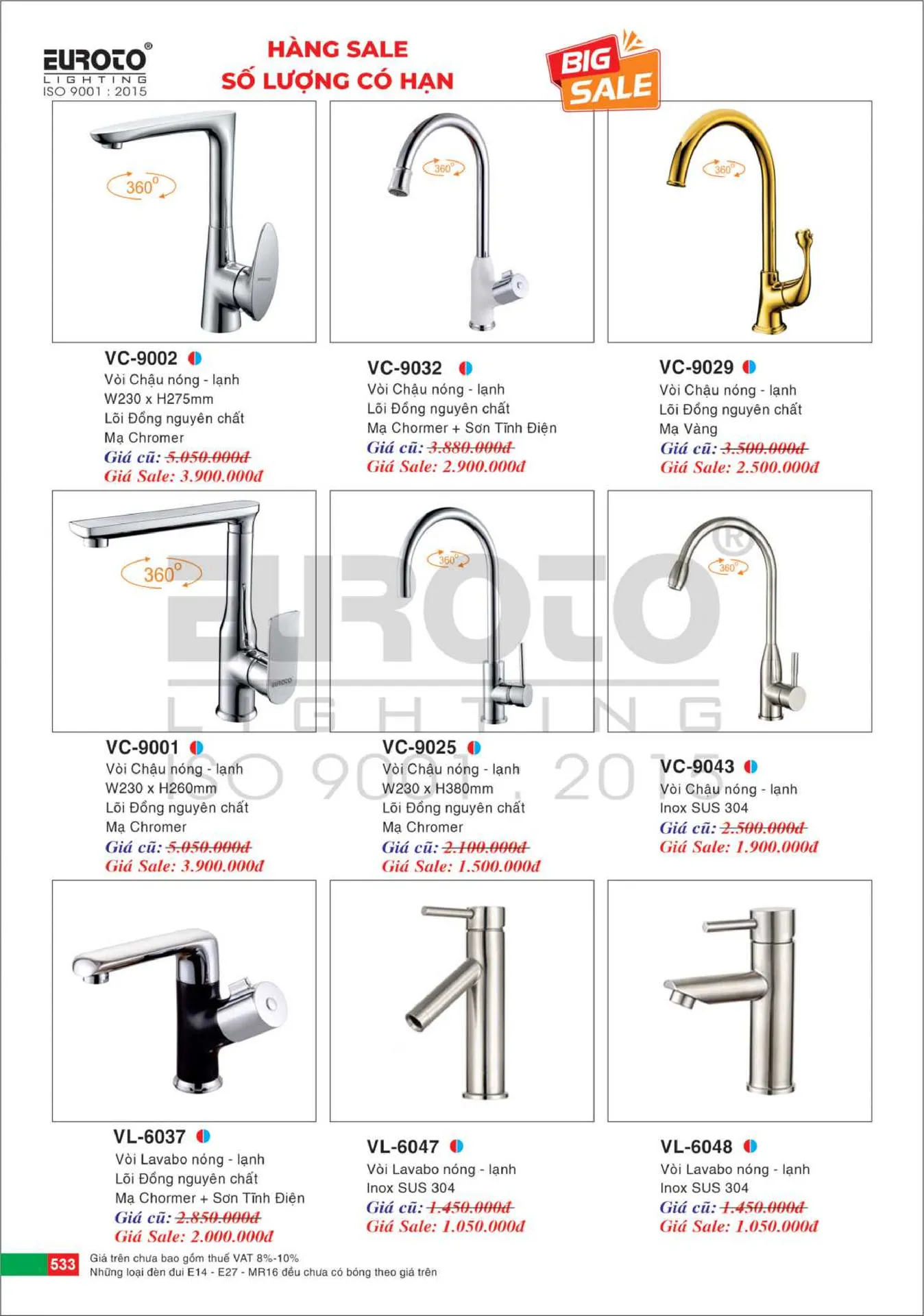 Catalogue Đèn Trang Trí EUROTO 2026 - Trang 534)