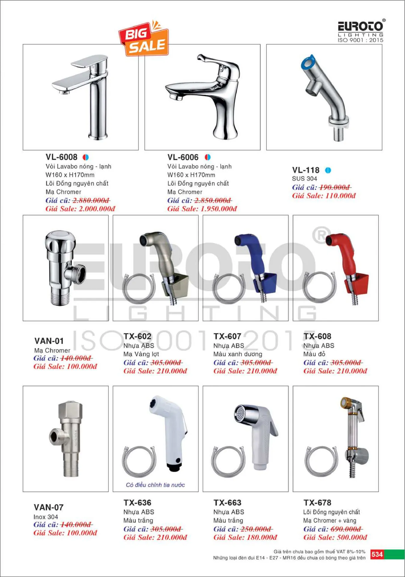 Catalogue Đèn Trang Trí EUROTO 2026 - Trang 535)
