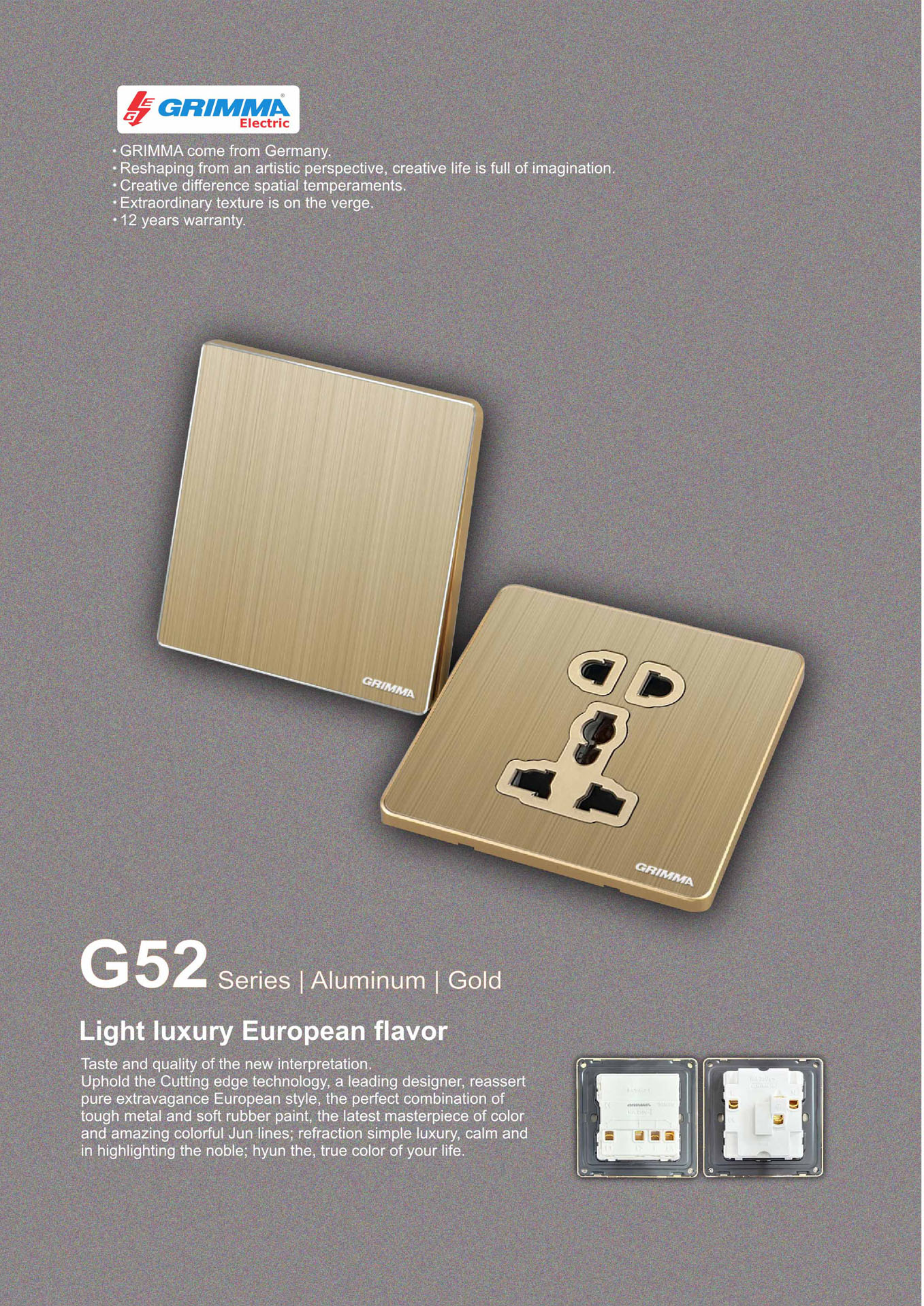 Catalogue GRIMMA 2026 (Công tắc & Ổ cắm) - Trang 70)