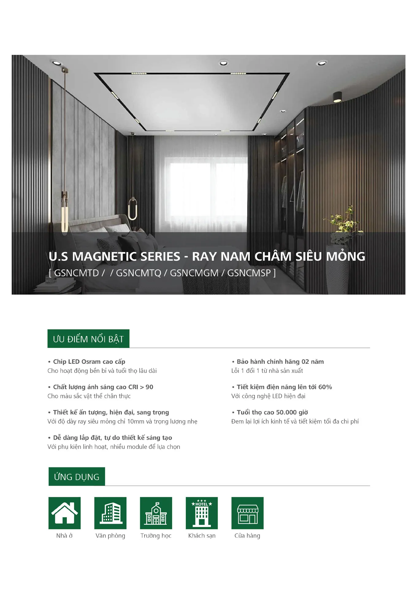 Catalogue Bảng Giá Đèn Led GS LIGHTING 2026 - Trang 73)