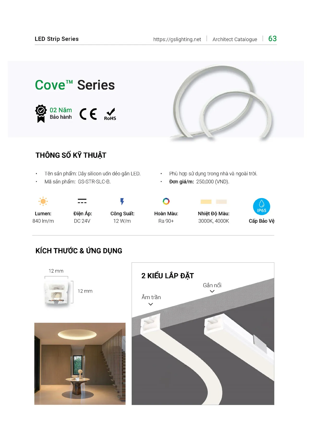 Catalogue Bảng Giá Đèn Led GS LIGHTING 2025 - Trang 57)