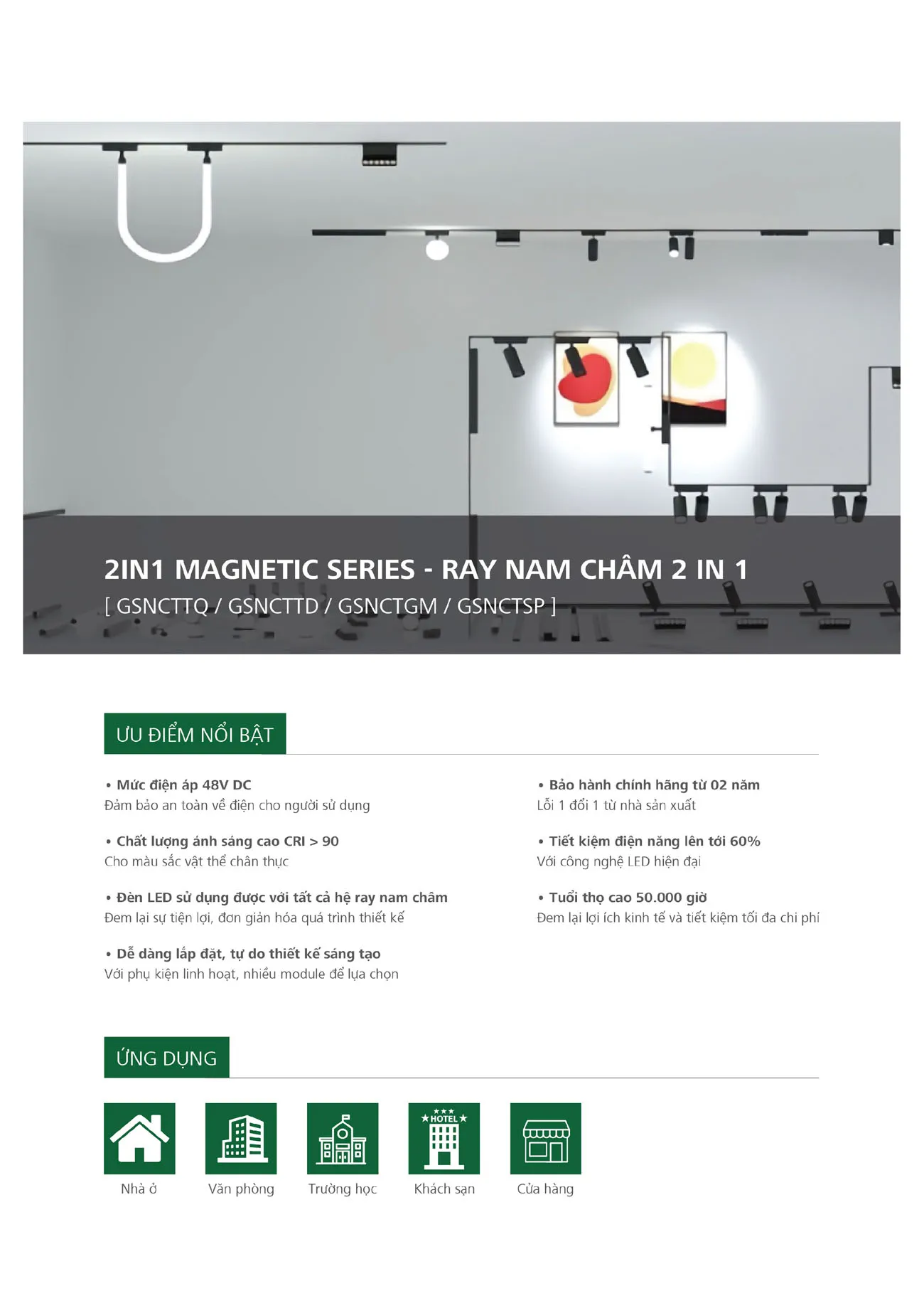 Catalogue Bảng Giá Đèn Led GS LIGHTING 2025 - Trang 71)