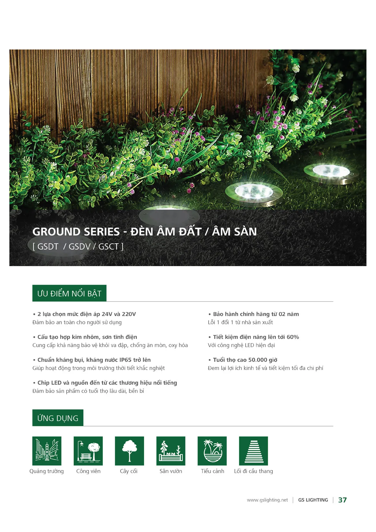 Catalogue Bảng Giá Đèn Led GS LIGHTING 2025 - Trang 139)