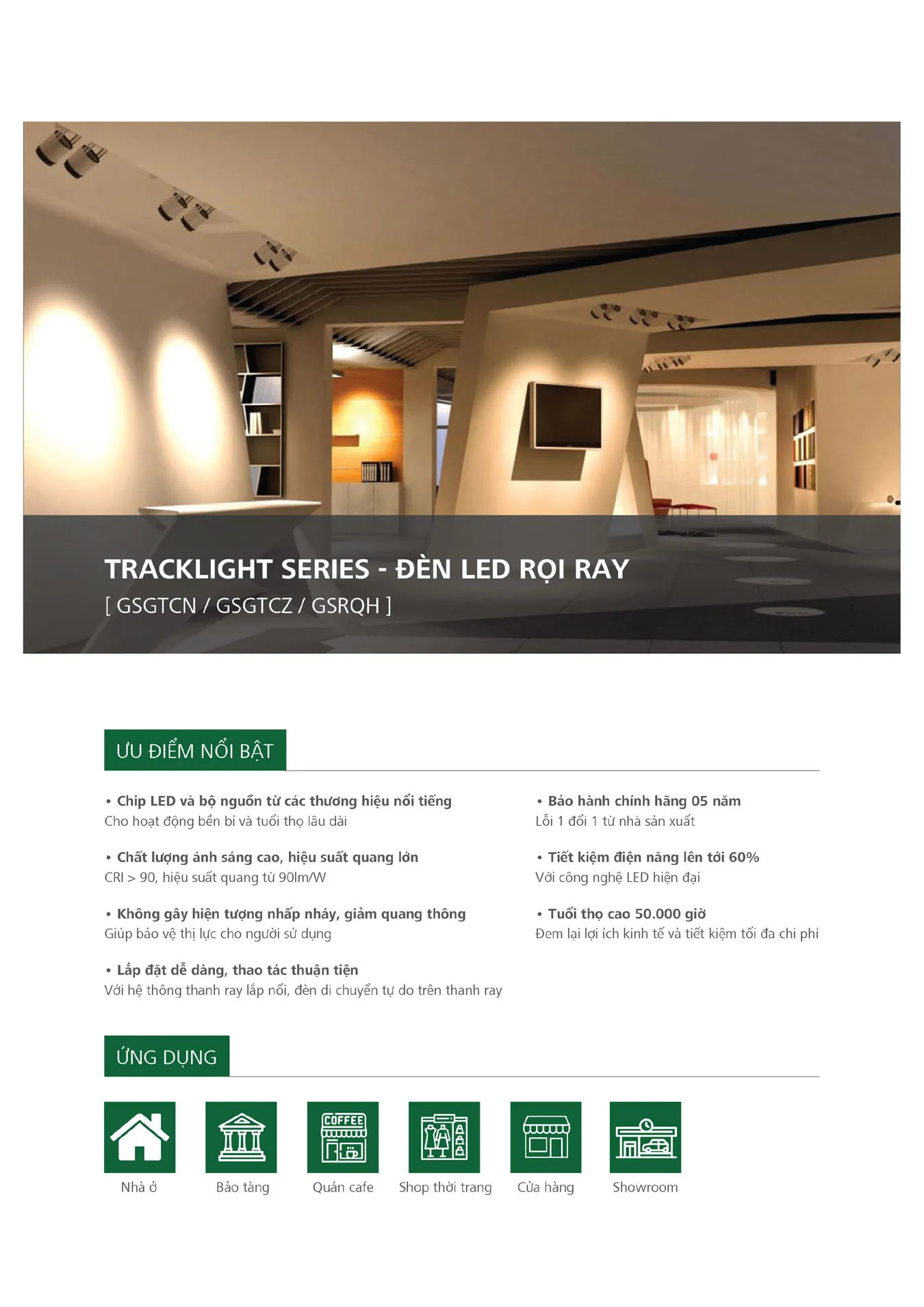 Catalogue Bảng Giá Đèn Led GS LIGHTING 2025 - Trang 45)