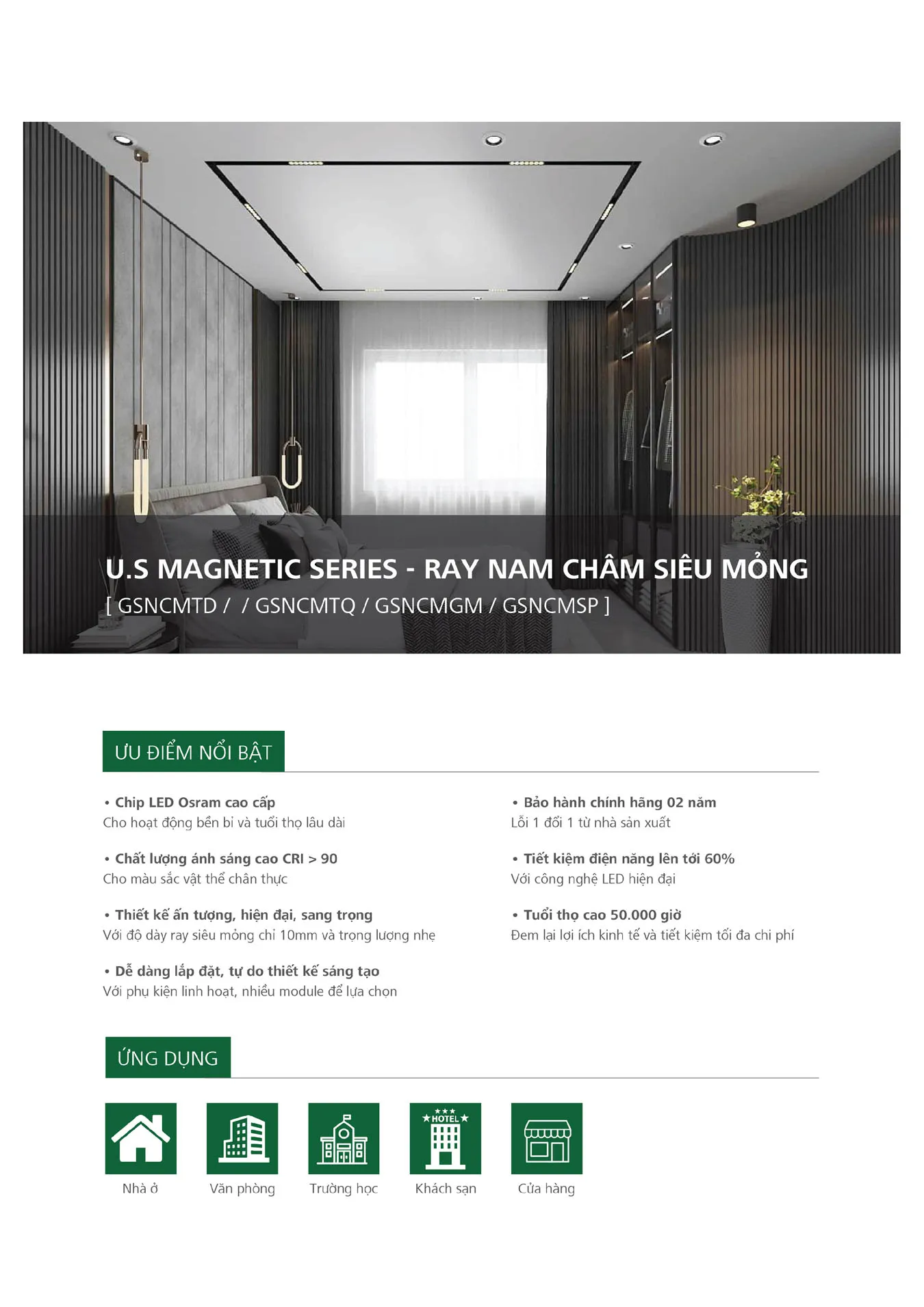 Catalogue Bảng Giá Đèn Led GS LIGHTING 2025 - Trang 72)