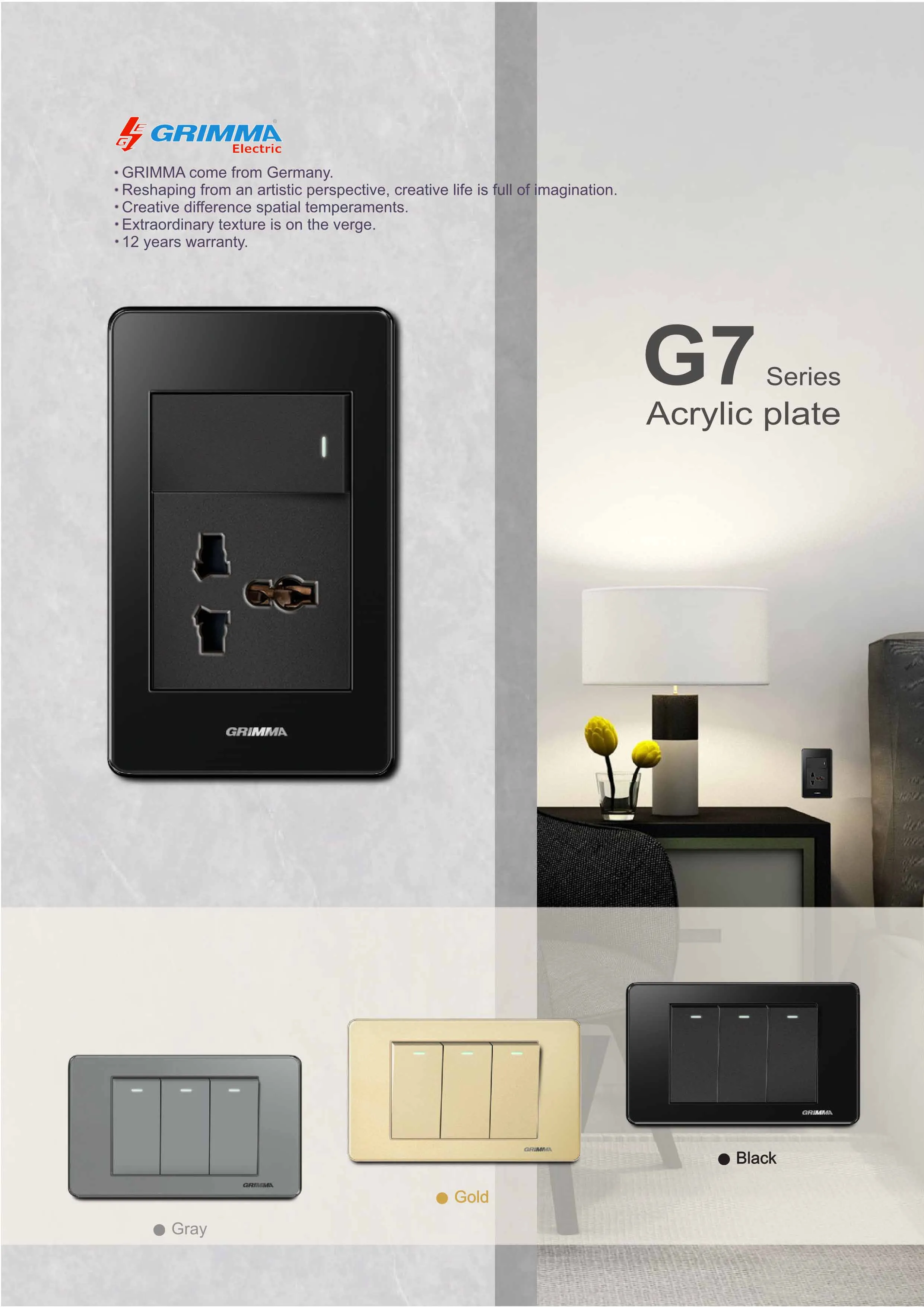 Catalogue GRIMMA 2025 (Công tắc & Ổ cắm) - Trang 13)