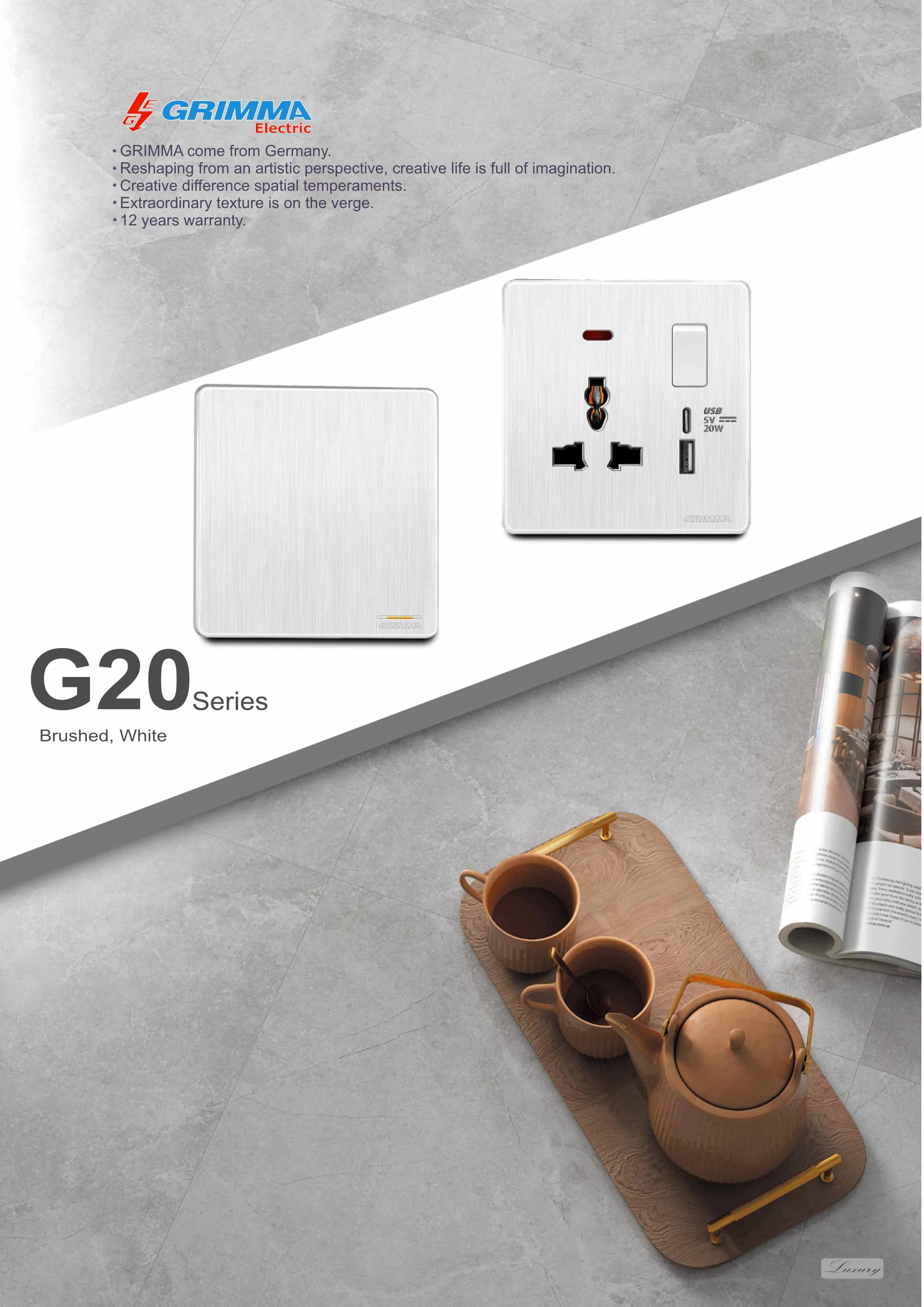 Catalogue GRIMMA 2025 (Công tắc & Ổ cắm) - Trang 59)