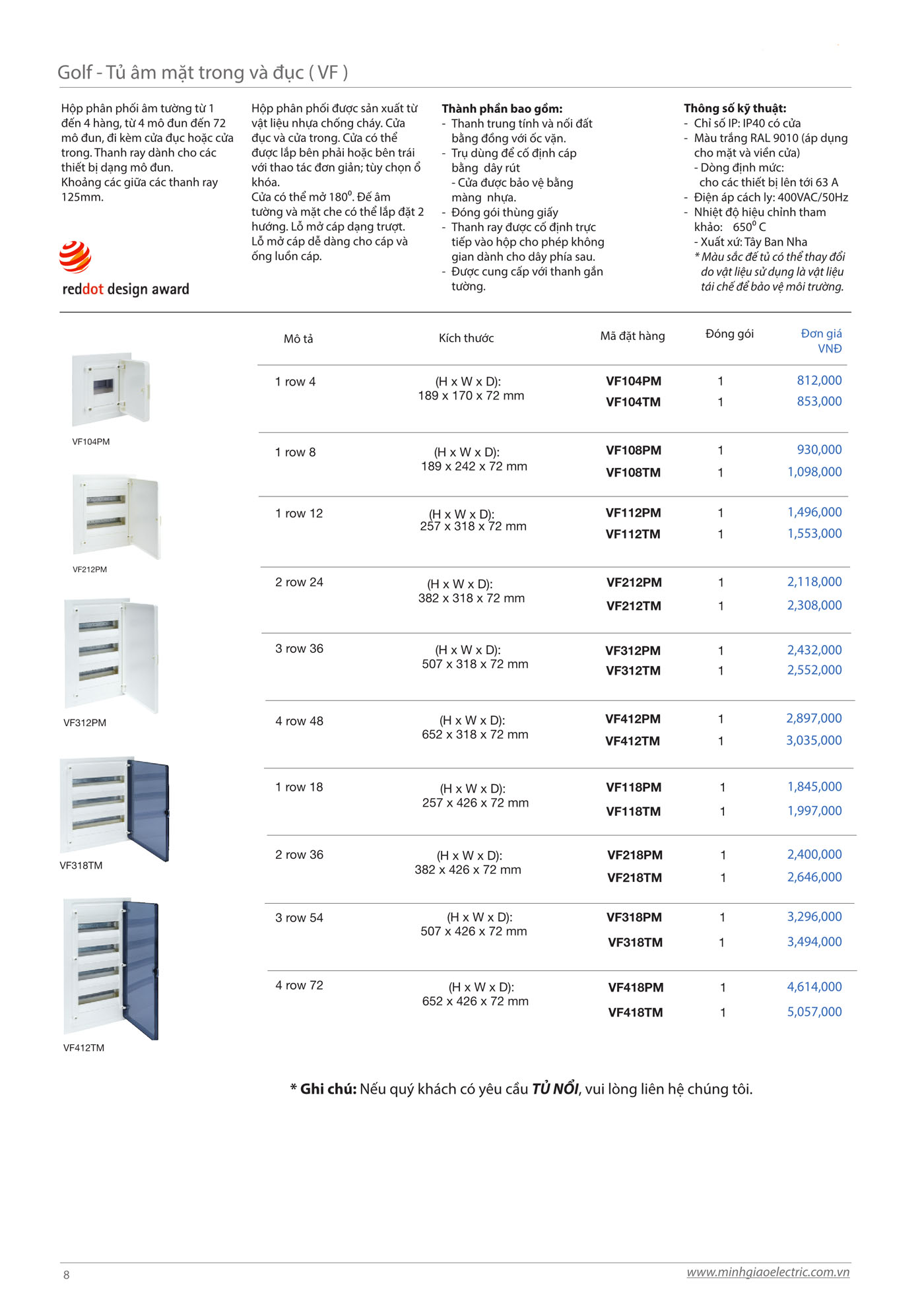 Catalogue thiết bị điện HAGER 2025 - Trang 8)