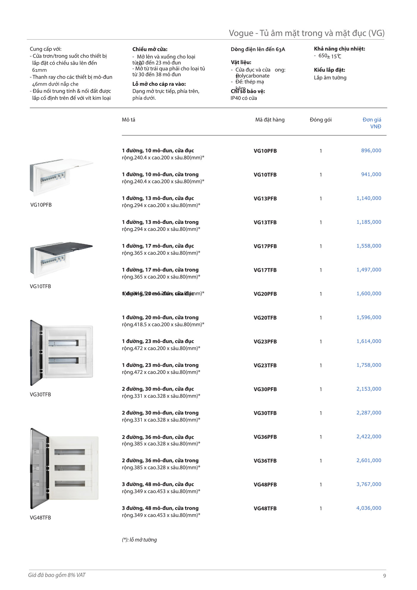 Catalogue thiết bị điện HAGER 2025 - Trang 9)