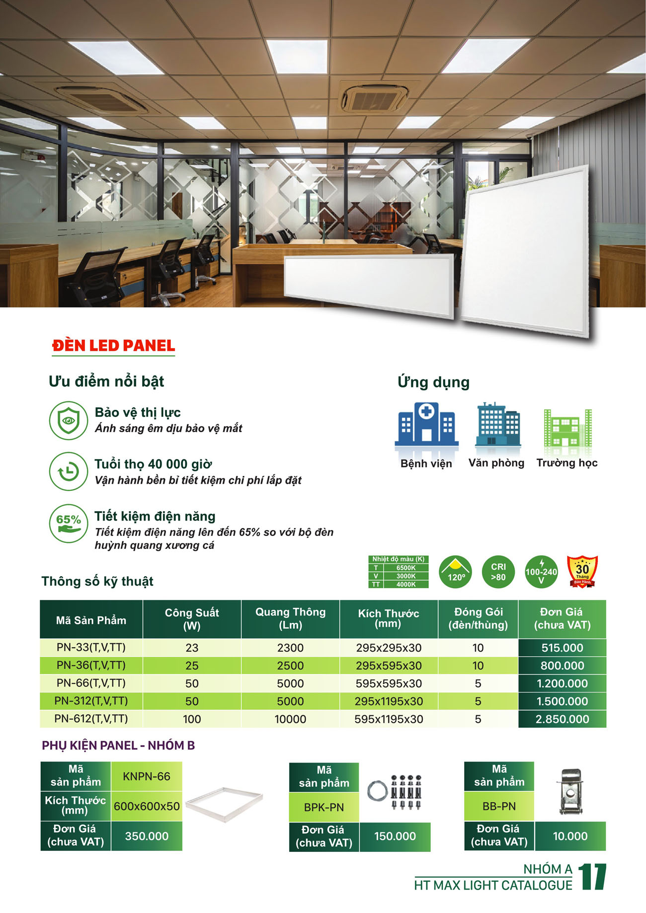 Bảng Giá Đèn Led HT Max Light 2025 - Trang 17)