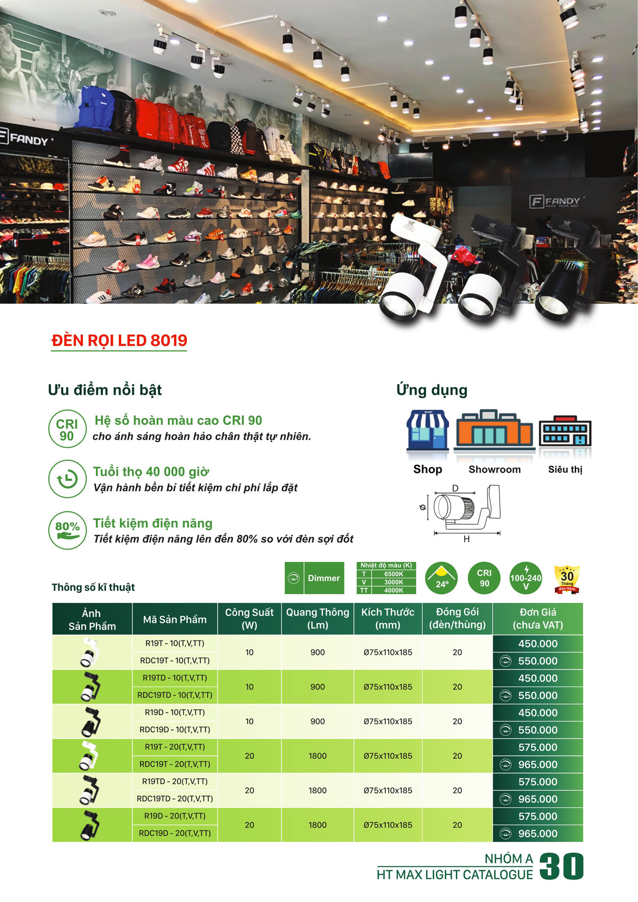 Bảng Giá Đèn Led HT Max Light 2025 - Trang 30)