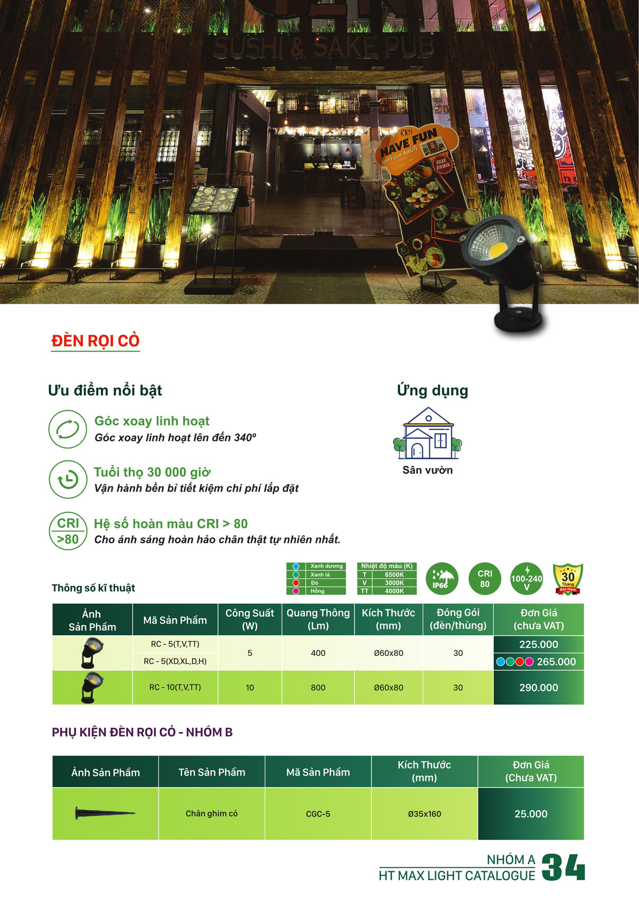 Bảng Giá Đèn Led HT Max Light 2025 - Trang 34)