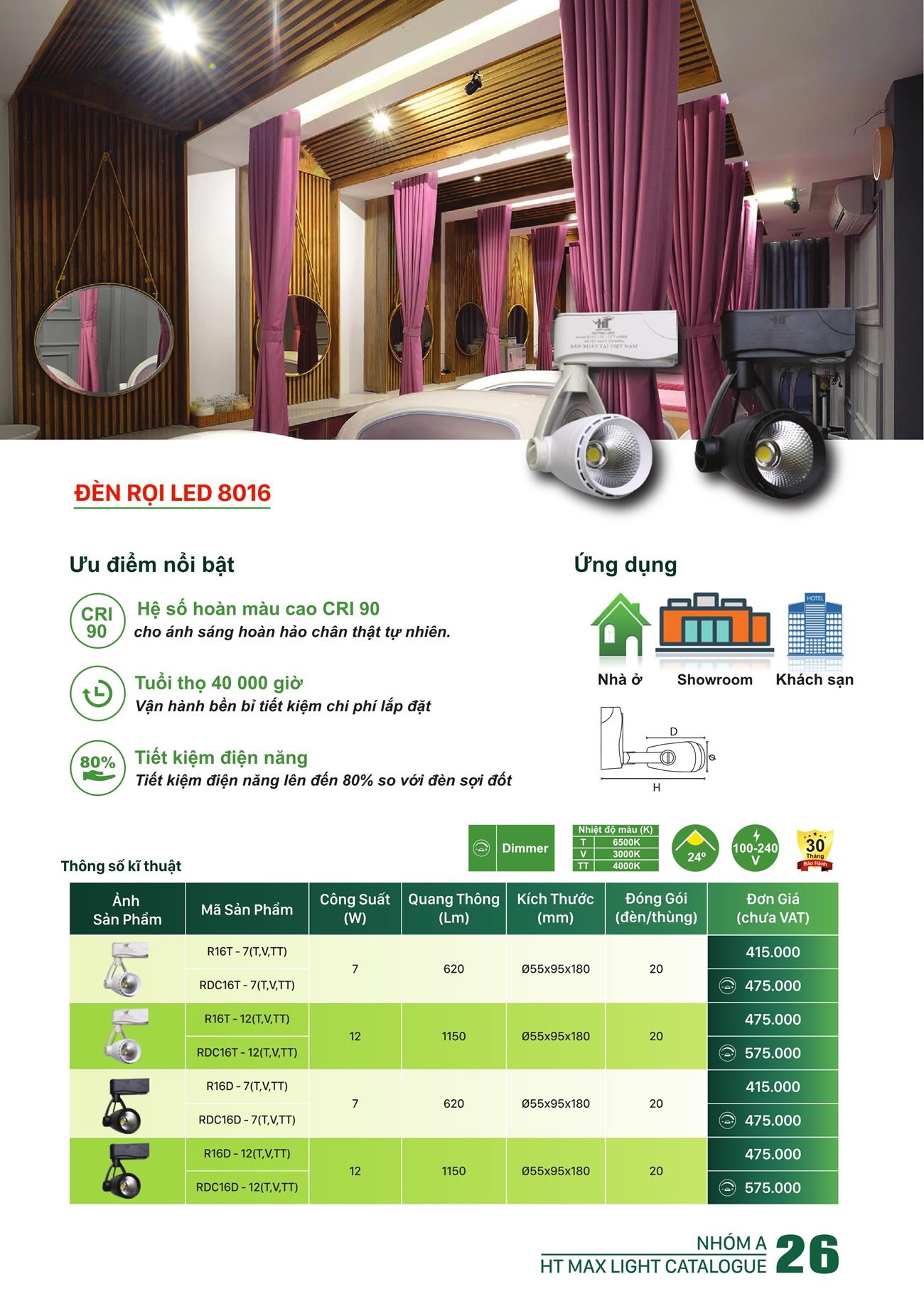 Bảng Giá Đèn Led HT Max Light 2023 - Trang 26)