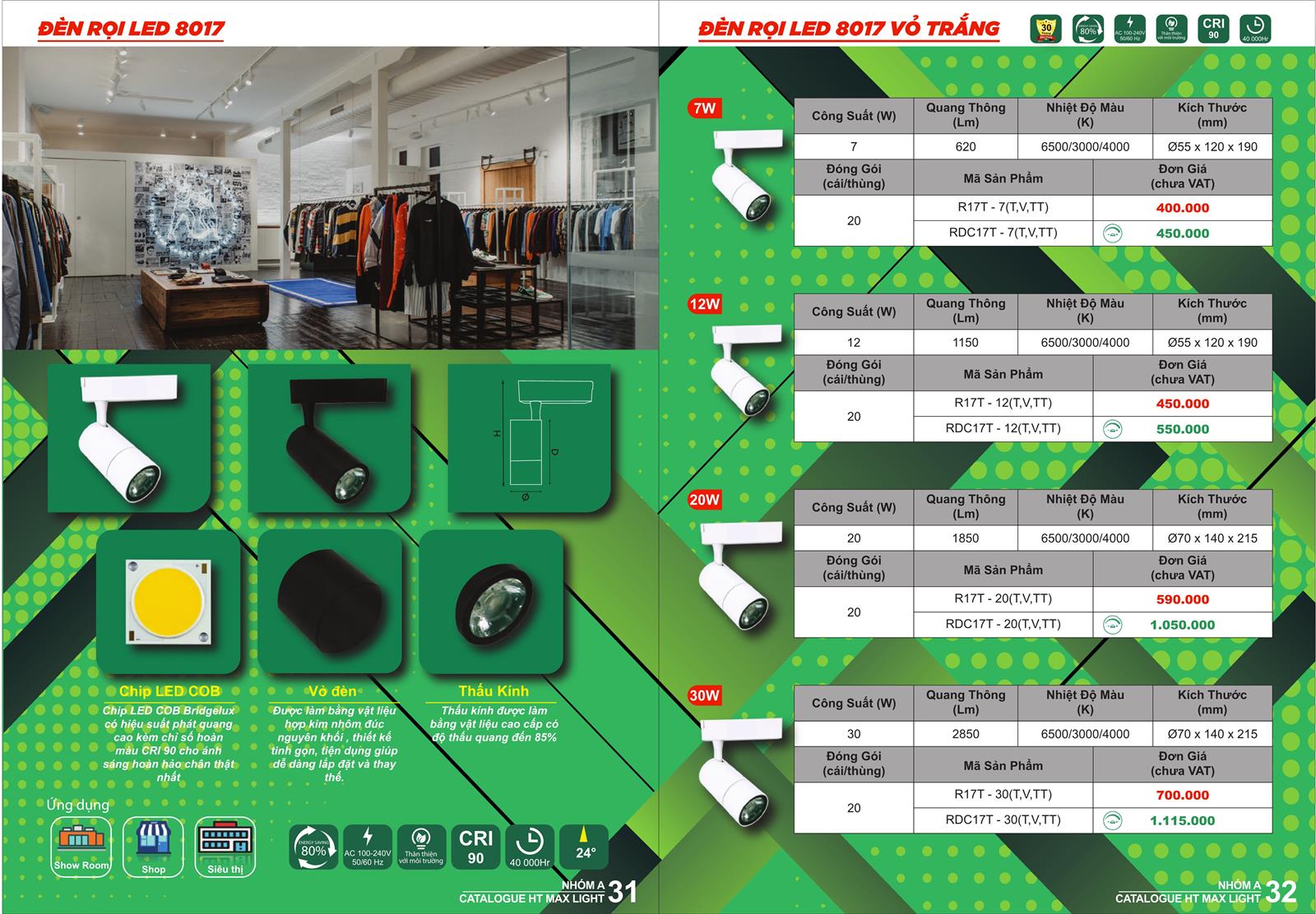 Bảng Giá Đèn Led HT Max Light 2022 - Trang 16)