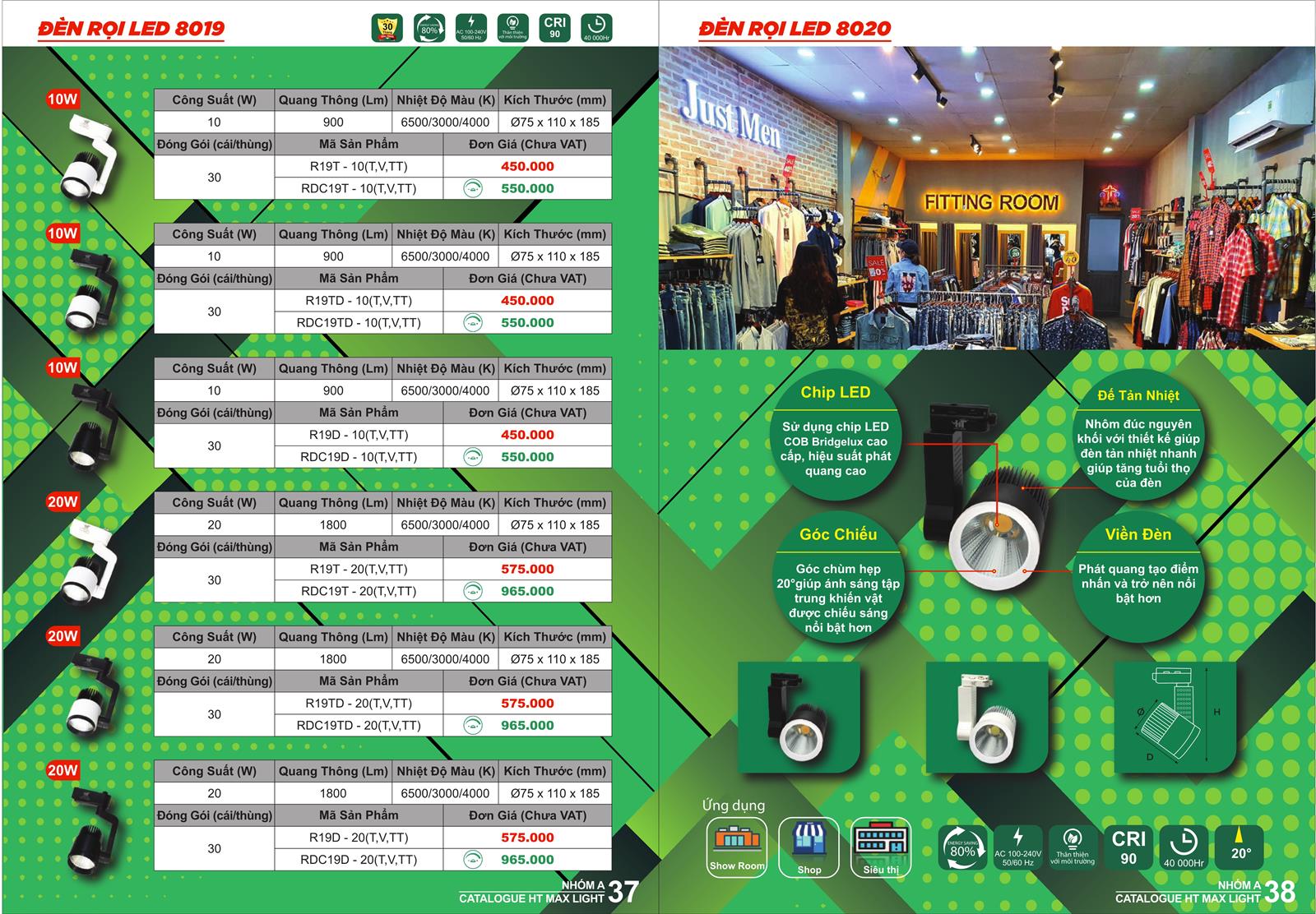Bảng Giá Đèn Led HT Max Light 2022 - Trang 19)