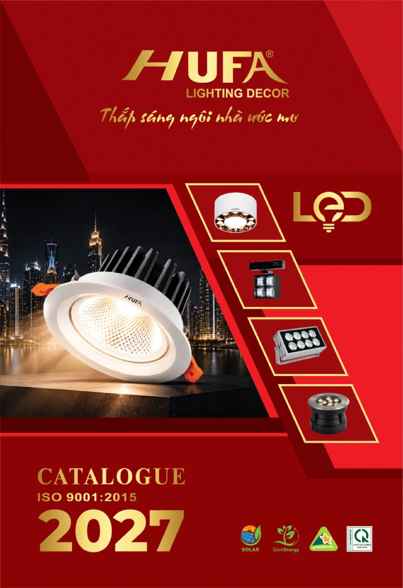 Bảng Giá Đèn Chiếu Sáng LED HUFA 2026 - Trang 1)