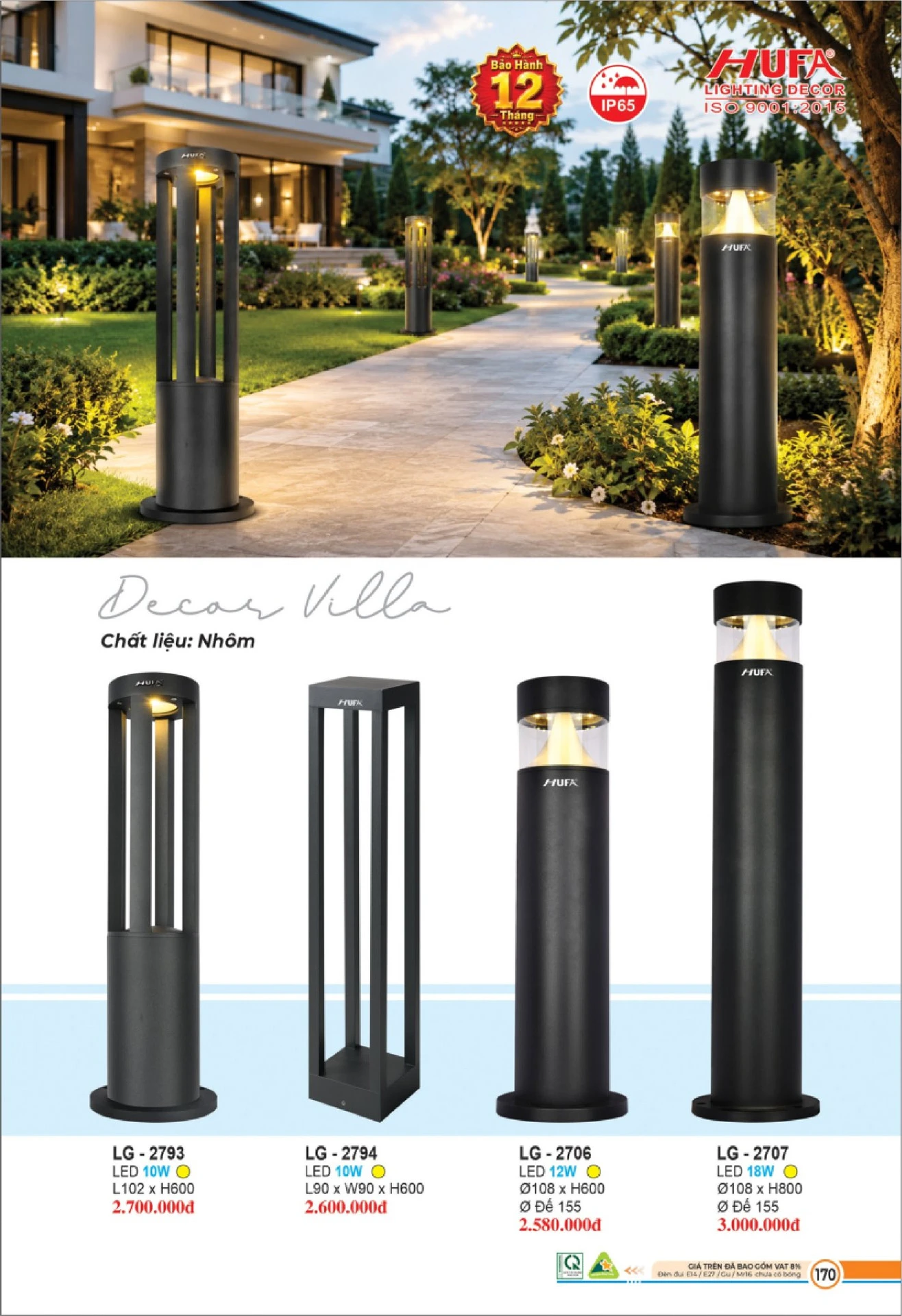 Bảng Giá Đèn Chiếu Sáng LED HUFA 2026 - Trang 171)
