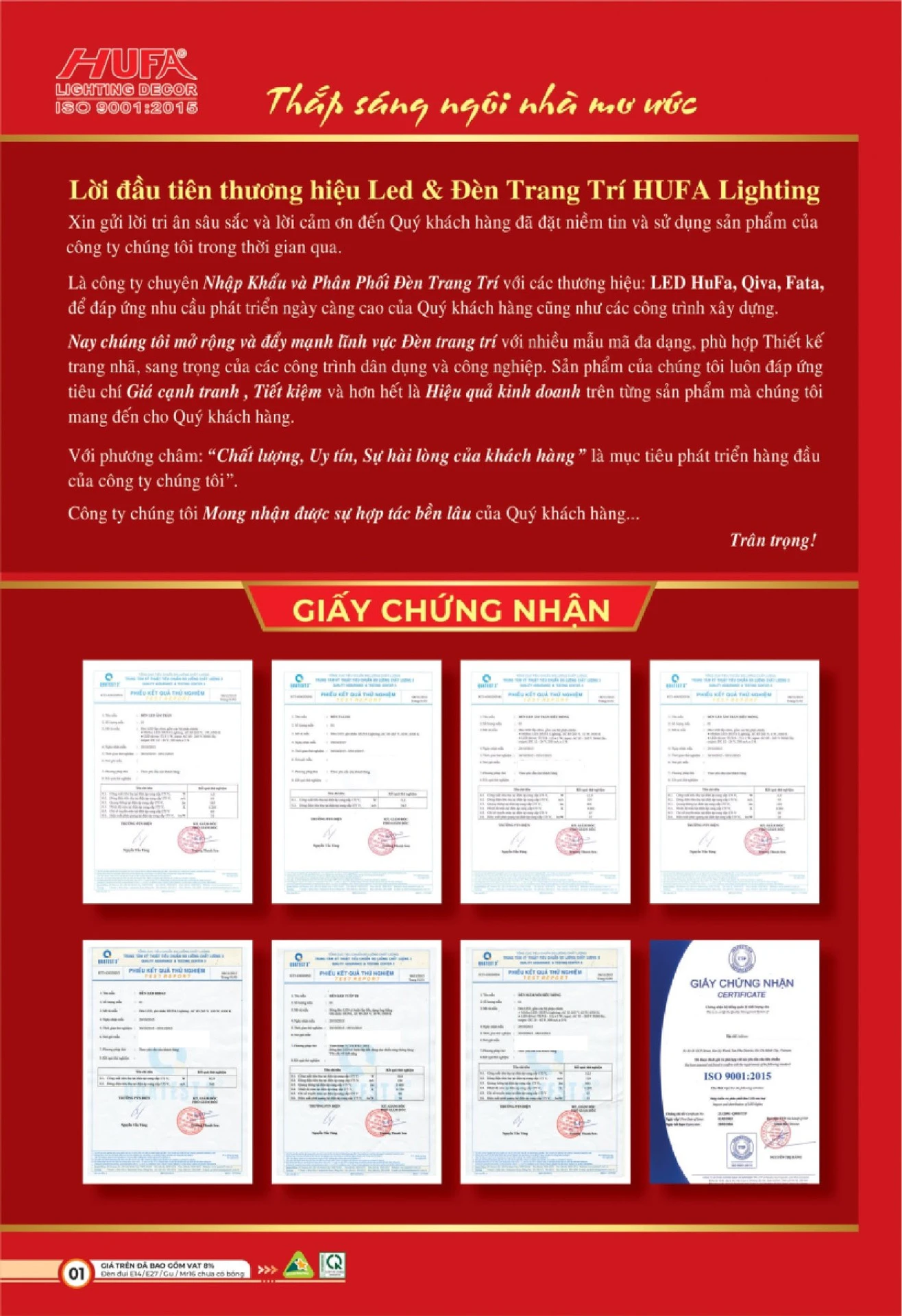 Bảng Giá Đèn Chiếu Sáng LED HUFA 2026 - Trang 3)