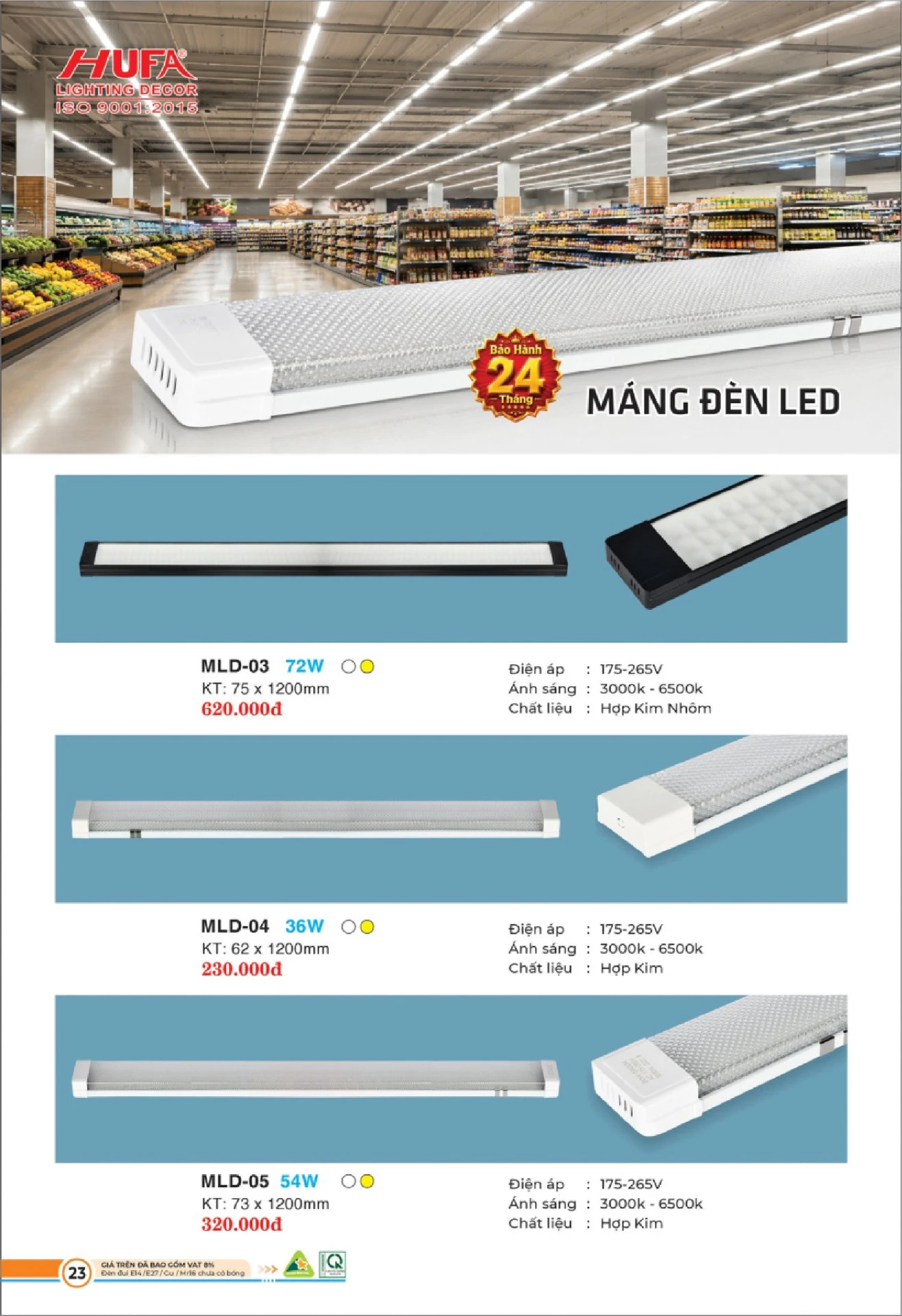Bảng Giá Đèn Chiếu Sáng LED HUFA 2026 - Trang 24)