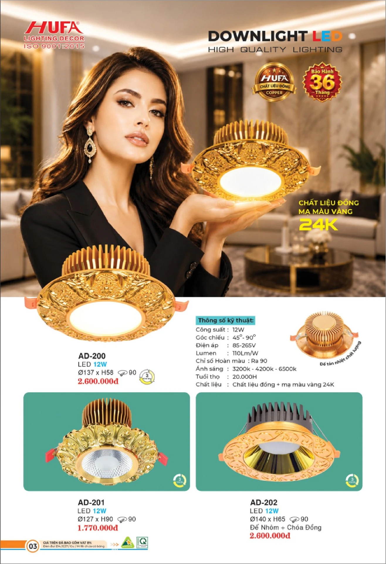 Bảng Giá Đèn Chiếu Sáng LED HUFA 2026 - Trang 4)
