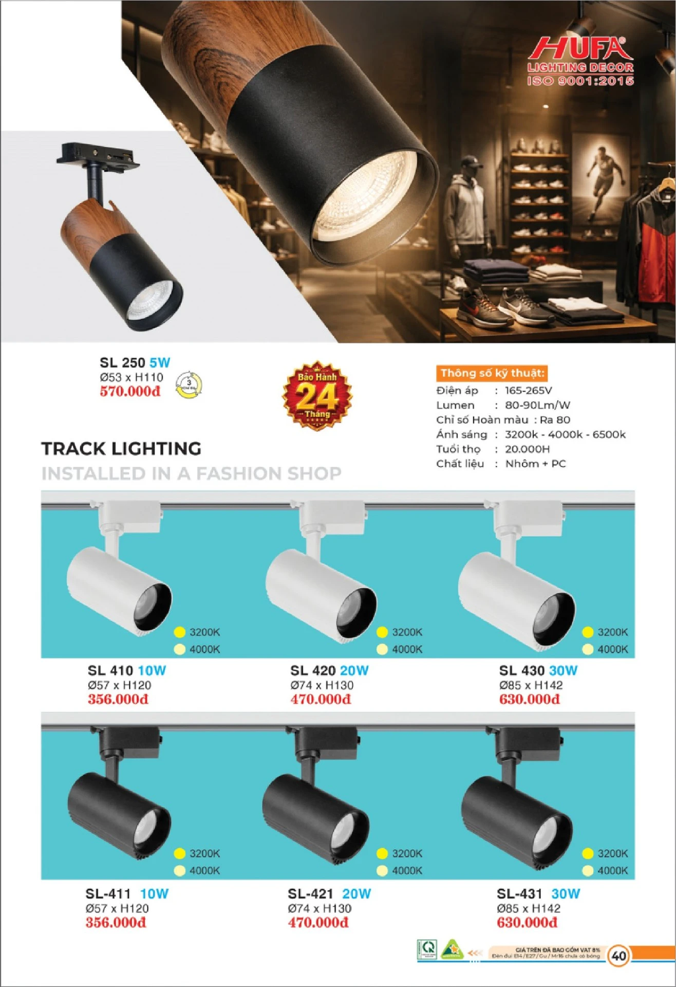 Bảng Giá Đèn Chiếu Sáng LED HUFA 2026 - Trang 41)