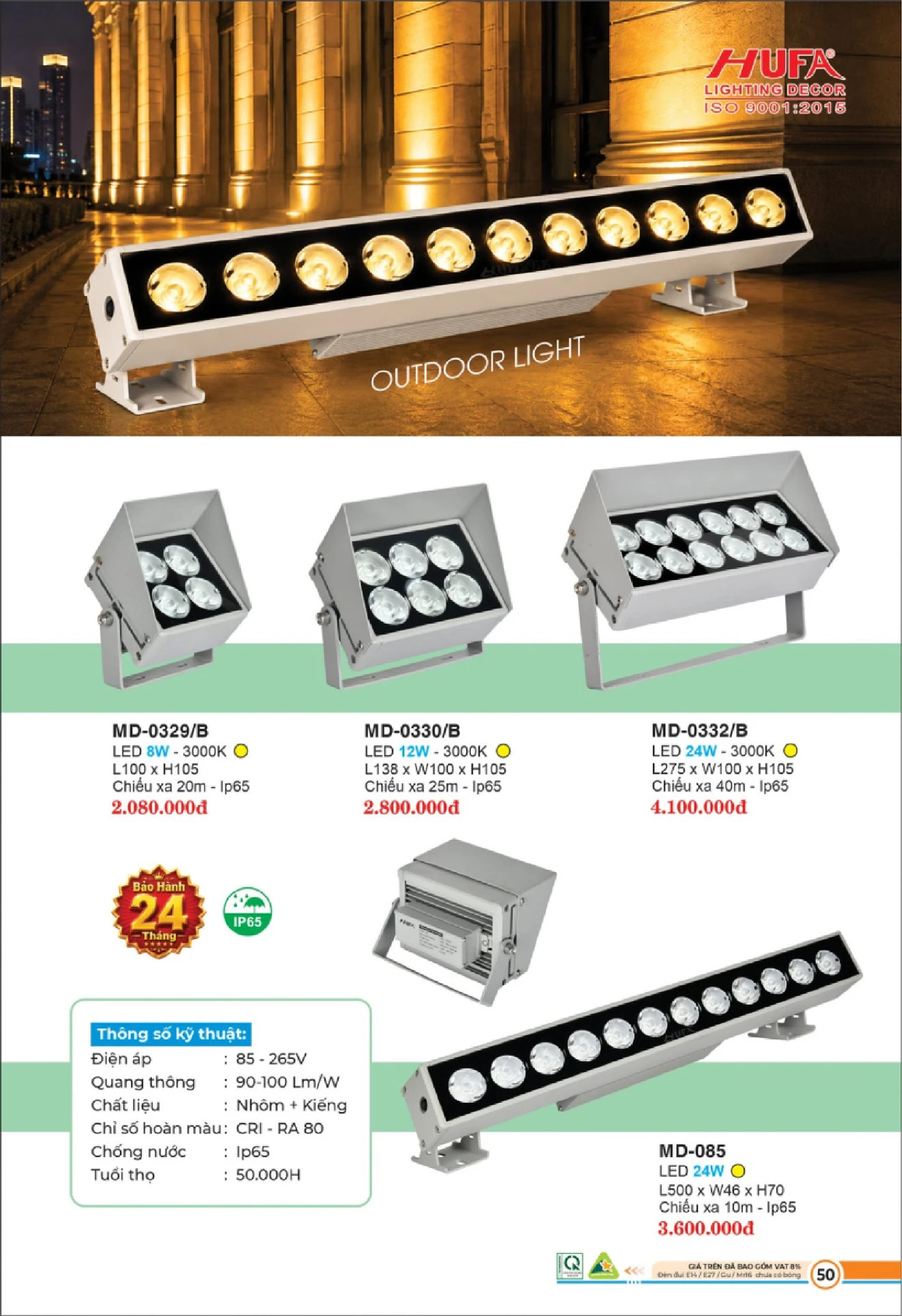 Bảng Giá Đèn Chiếu Sáng LED HUFA 2026 - Trang 51)