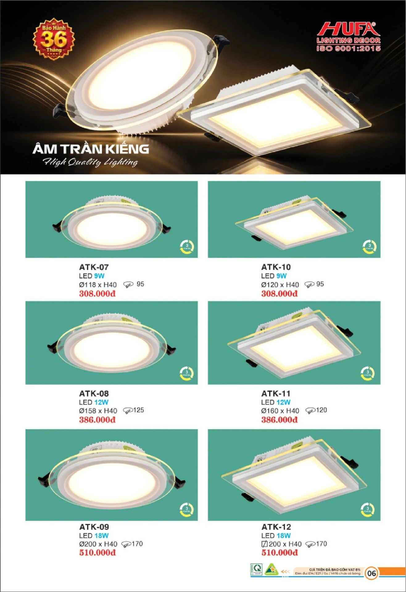 Bảng Giá Đèn Chiếu Sáng LED HUFA 2026 - Trang 7)
