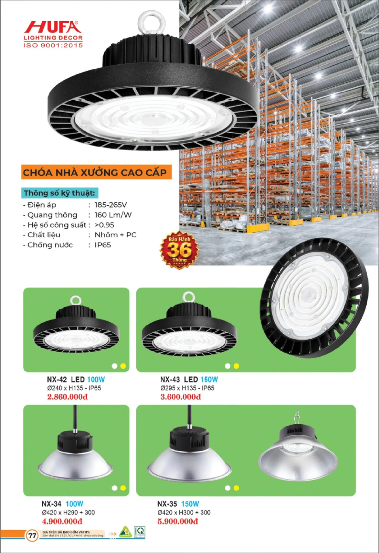 Bảng Giá Đèn Chiếu Sáng LED HUFA 2026 - Trang 78)