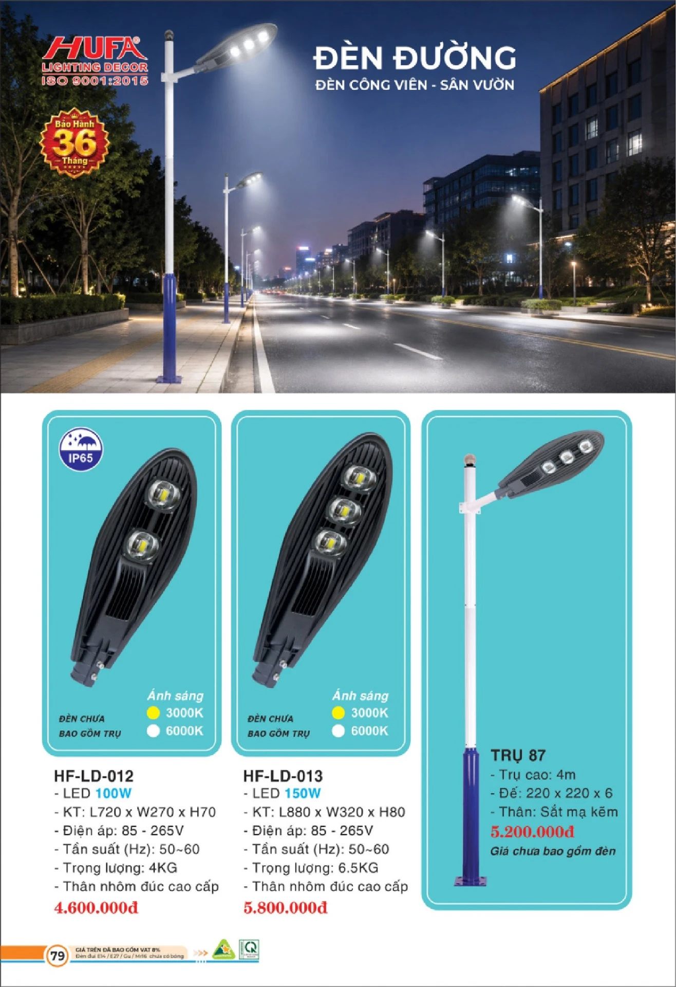 Bảng Giá Đèn Chiếu Sáng LED HUFA 2026 - Trang 80)