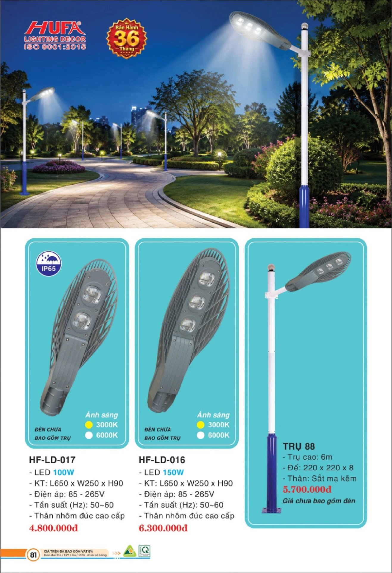 Bảng Giá Đèn Chiếu Sáng LED HUFA 2026 - Trang 82)