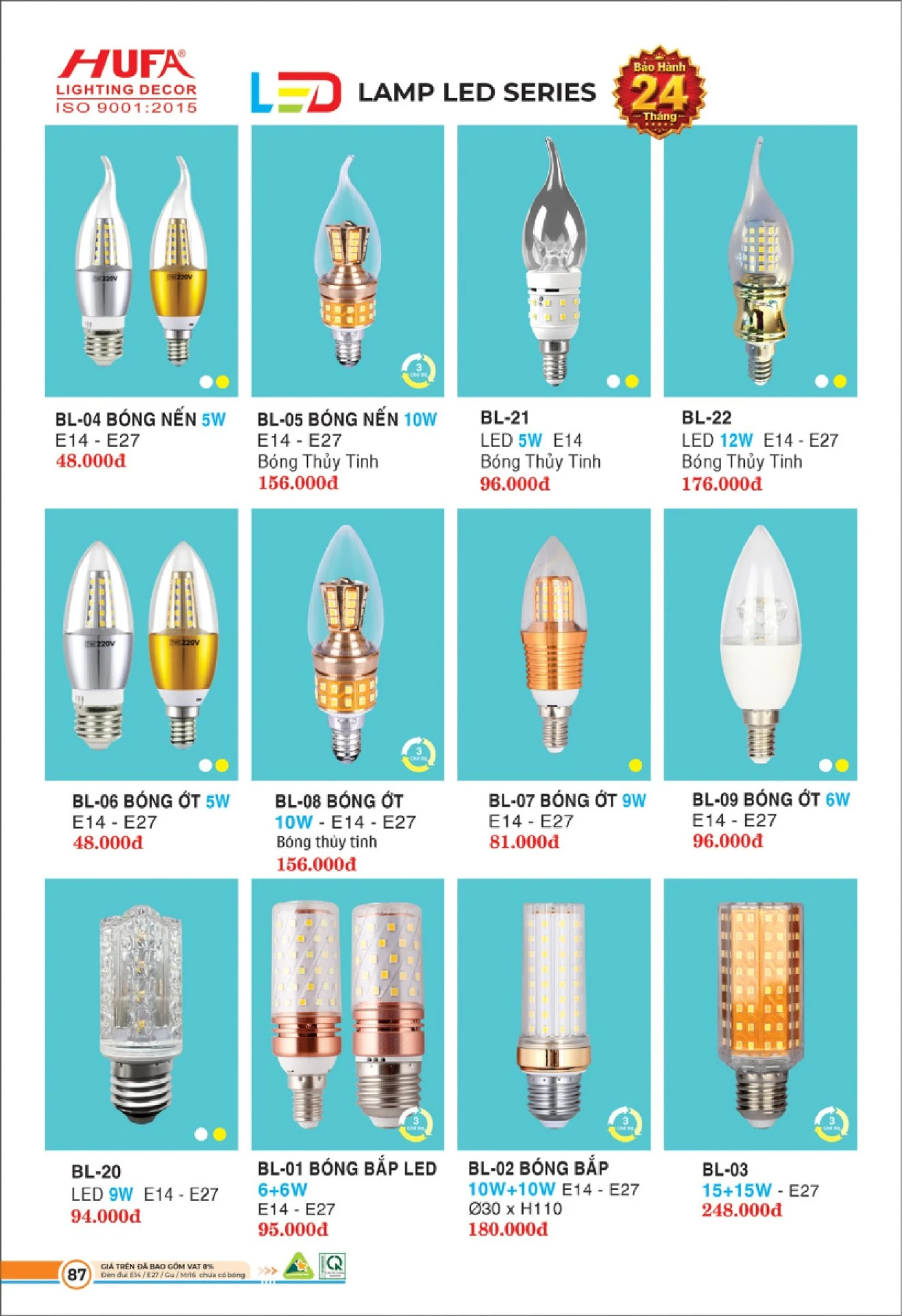 Bảng Giá Đèn Chiếu Sáng LED HUFA 2026 - Trang 88)