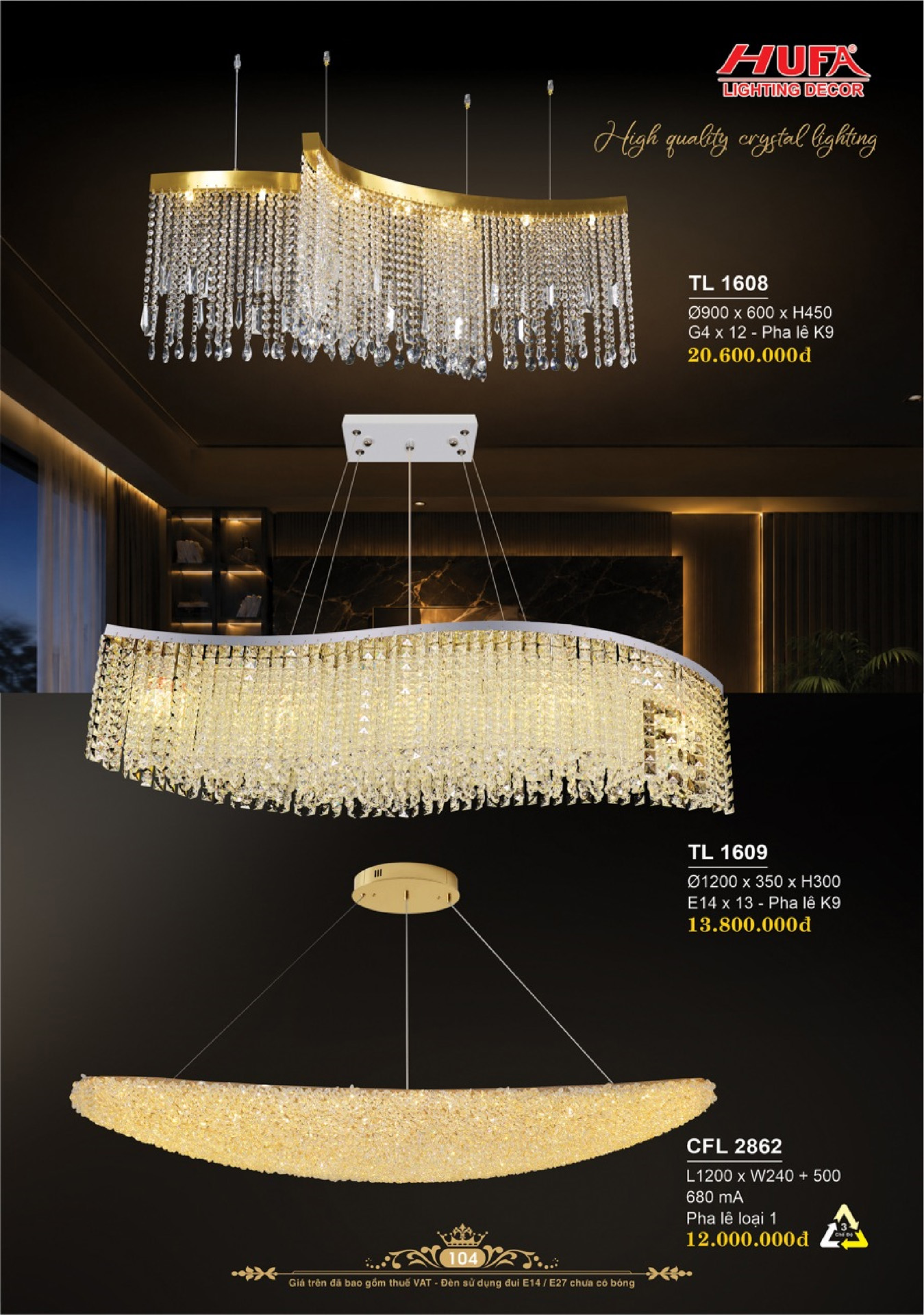 Catalogue ĐÈN TRANG TRÍ HUFA 2026 - Trang 107)