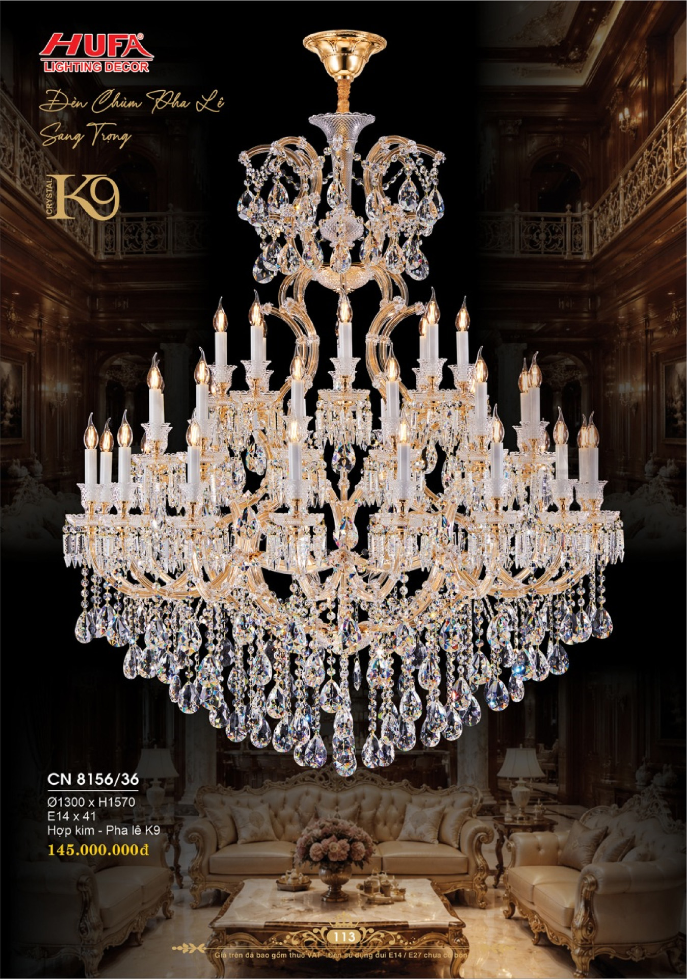 Catalogue ĐÈN TRANG TRÍ HUFA 2026 - Trang 116)