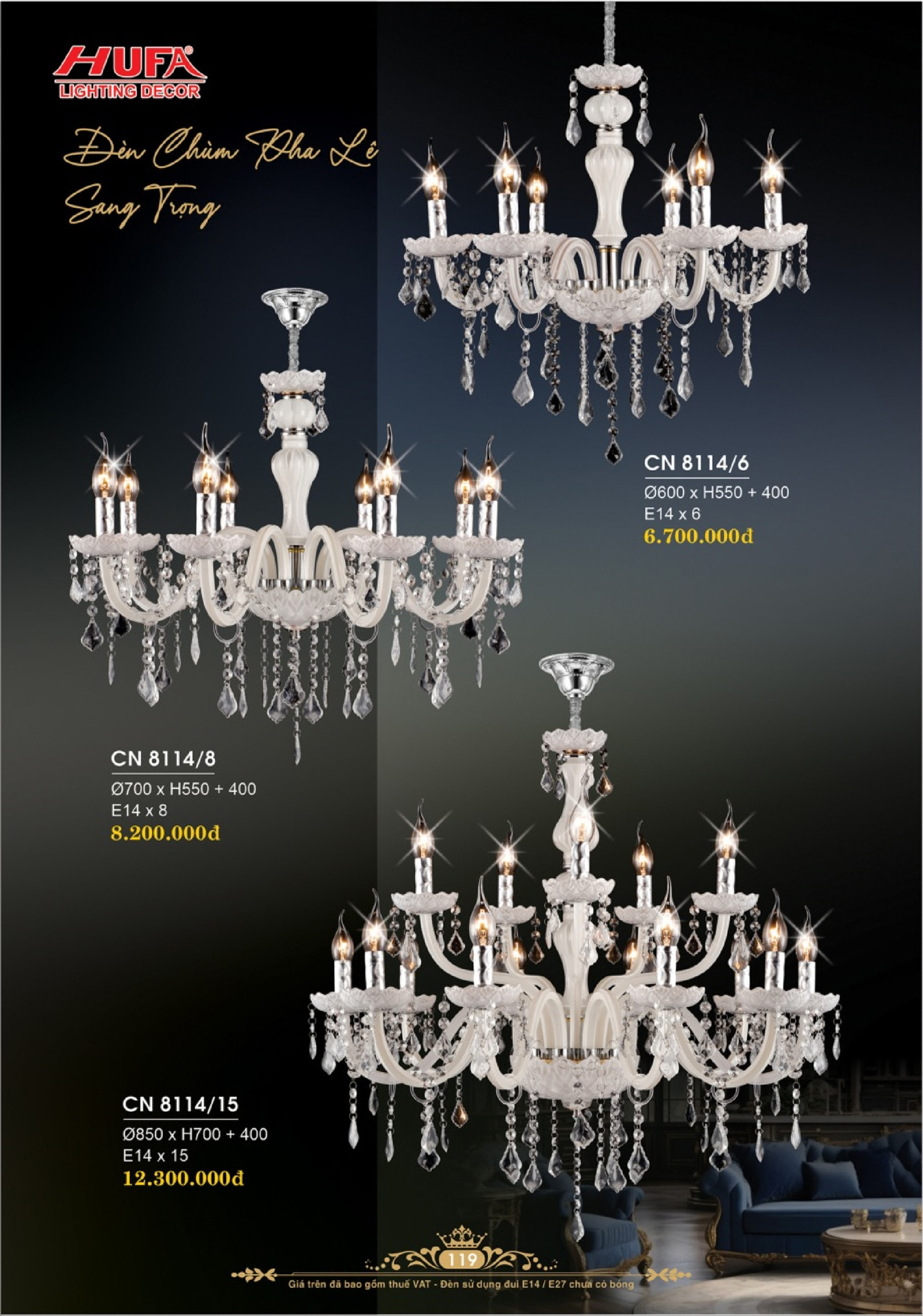 Catalogue ĐÈN TRANG TRÍ HUFA 2026 - Trang 122)