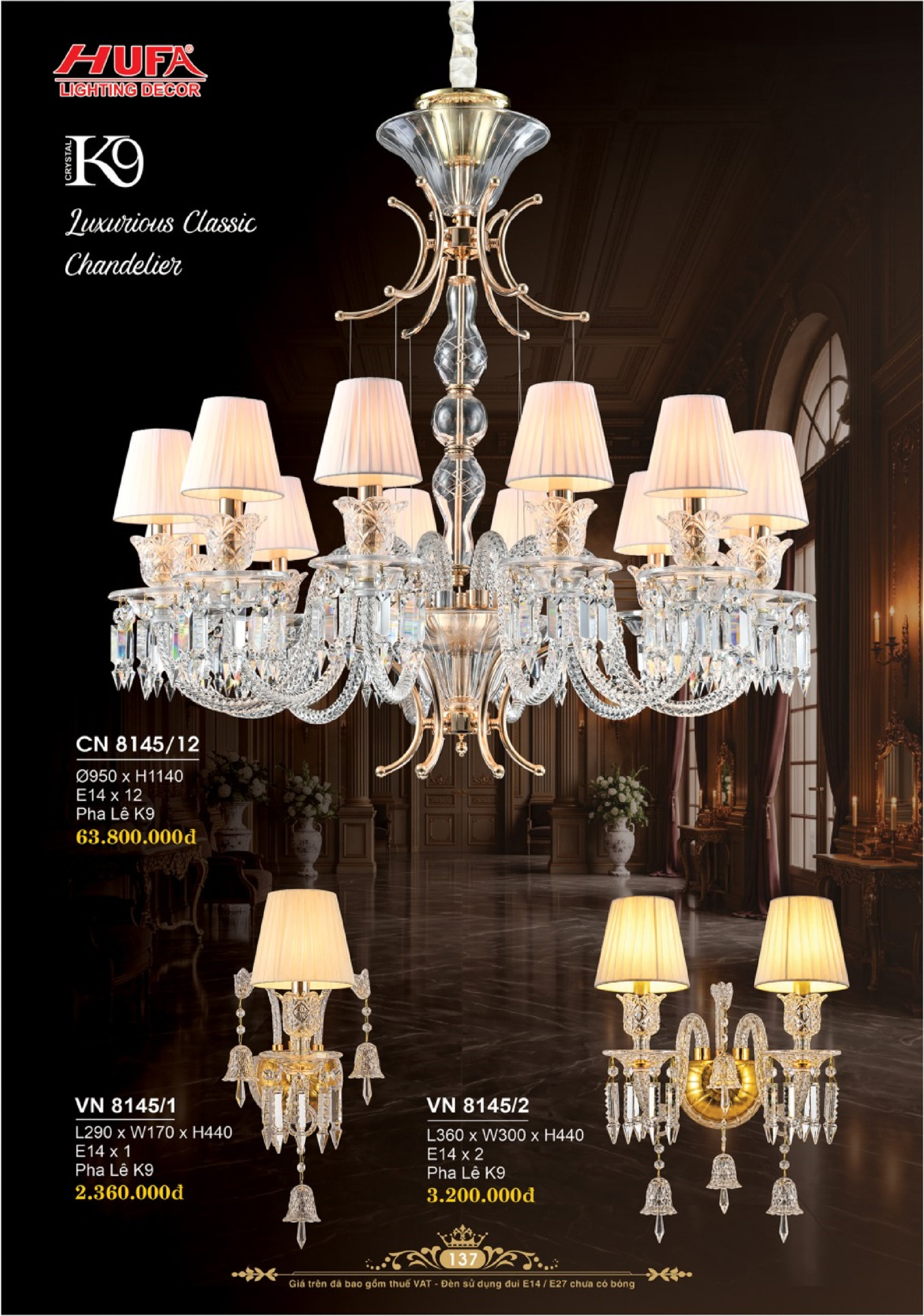 Catalogue ĐÈN TRANG TRÍ HUFA 2026 - Trang 140)