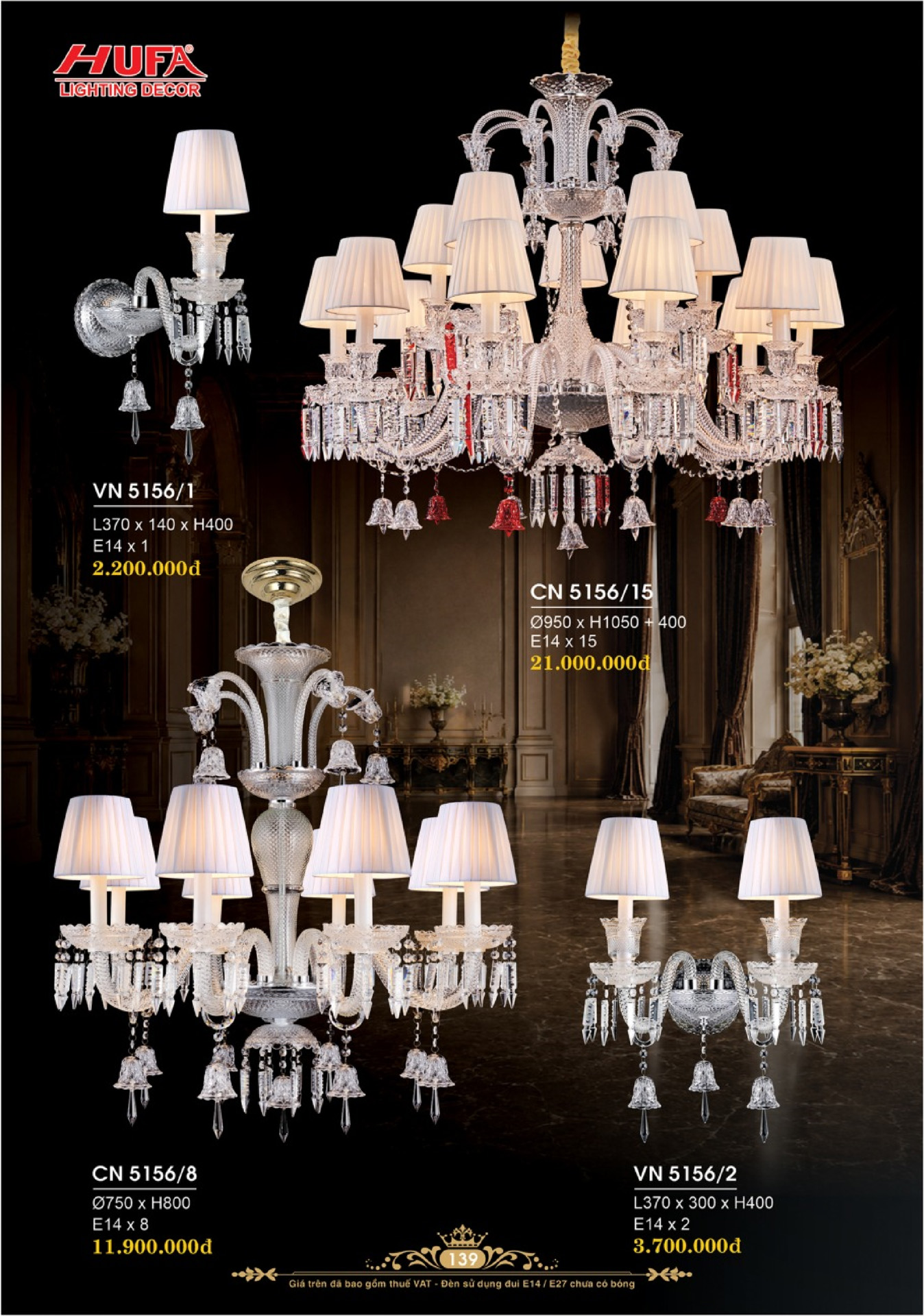 Catalogue ĐÈN TRANG TRÍ HUFA 2026 - Trang 142)