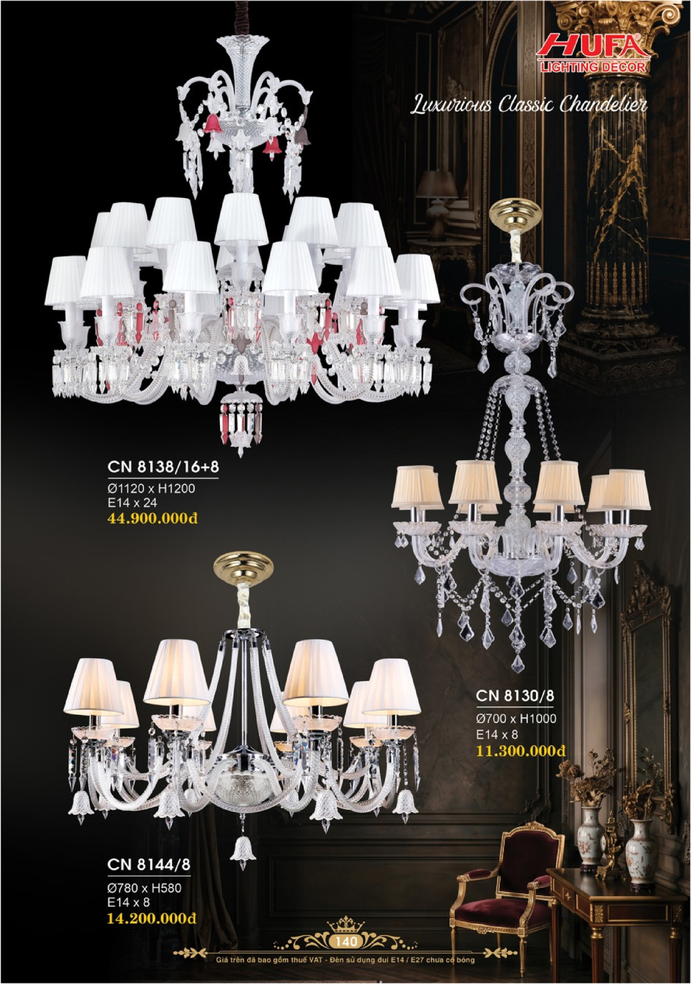 Catalogue ĐÈN TRANG TRÍ HUFA 2026 - Trang 143)