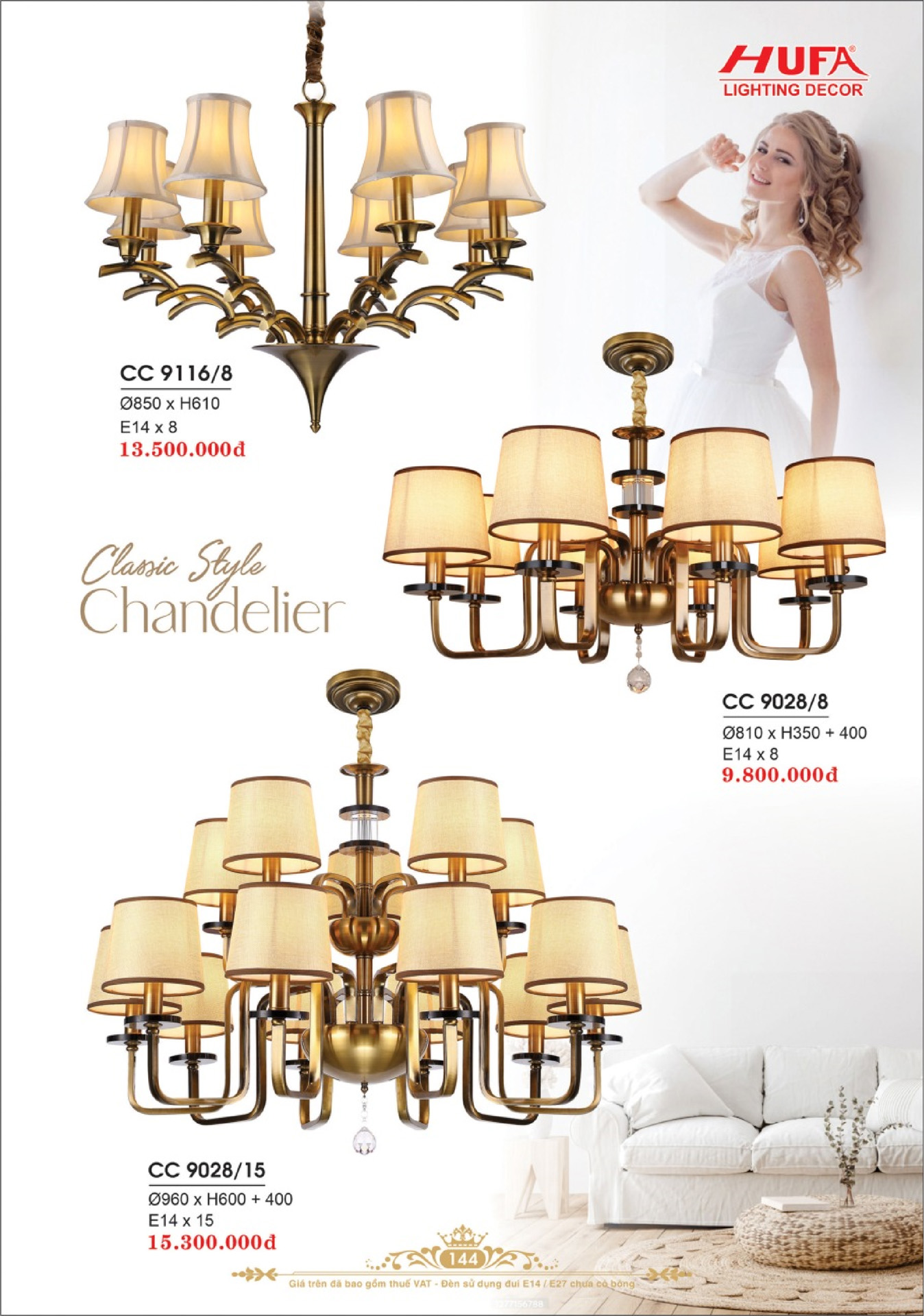 Catalogue ĐÈN TRANG TRÍ HUFA 2026 - Trang 147)