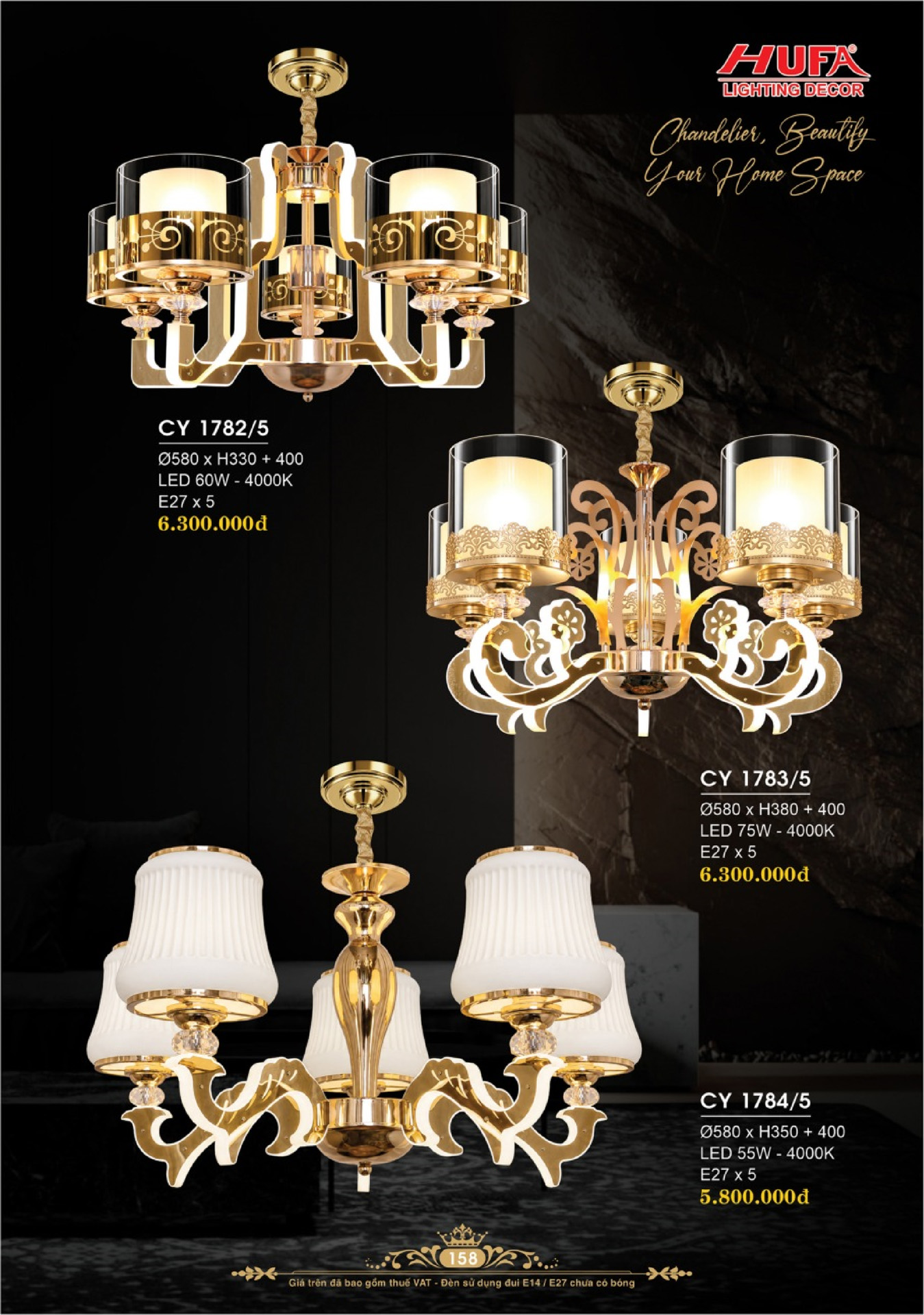 Catalogue ĐÈN TRANG TRÍ HUFA 2026 - Trang 161)