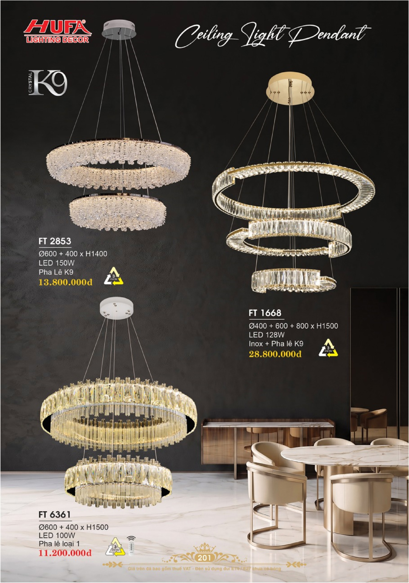 Catalogue ĐÈN TRANG TRÍ HUFA 2026 - Trang 204)
