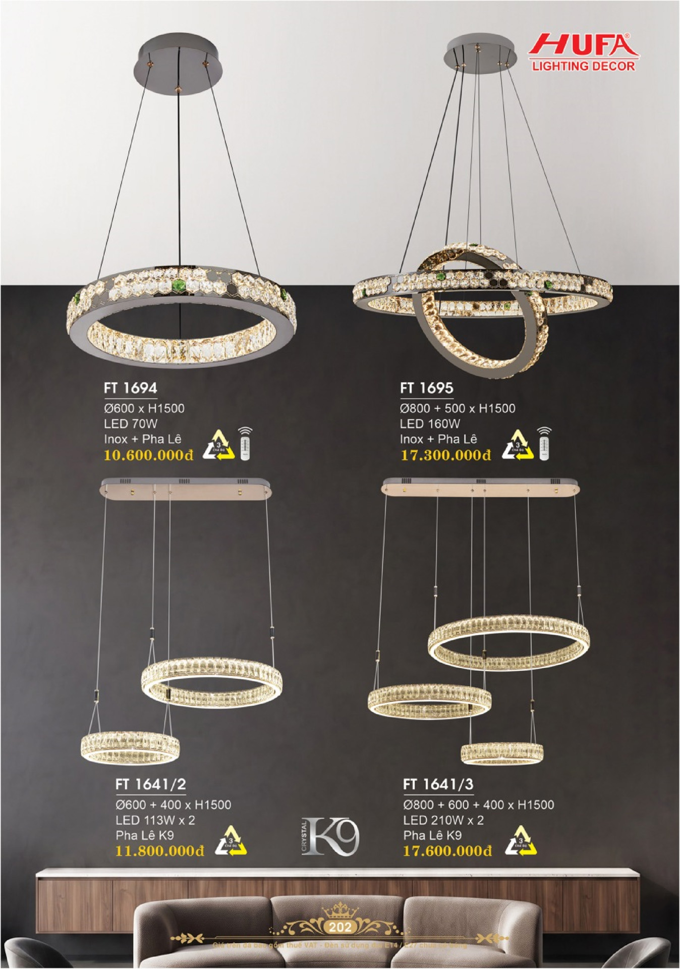 Catalogue ĐÈN TRANG TRÍ HUFA 2026 - Trang 205)
