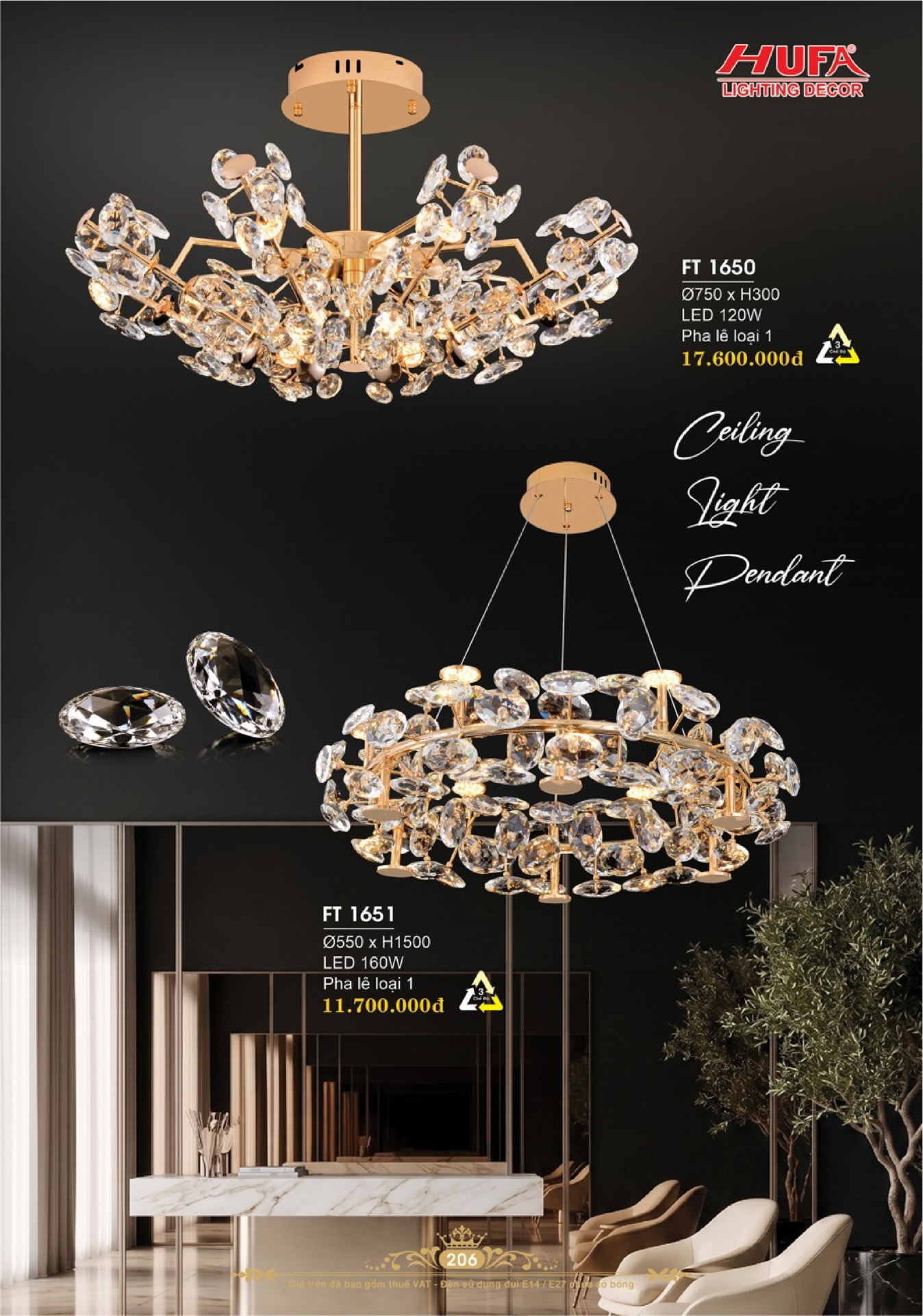 Catalogue ĐÈN TRANG TRÍ HUFA 2026 - Trang 209)