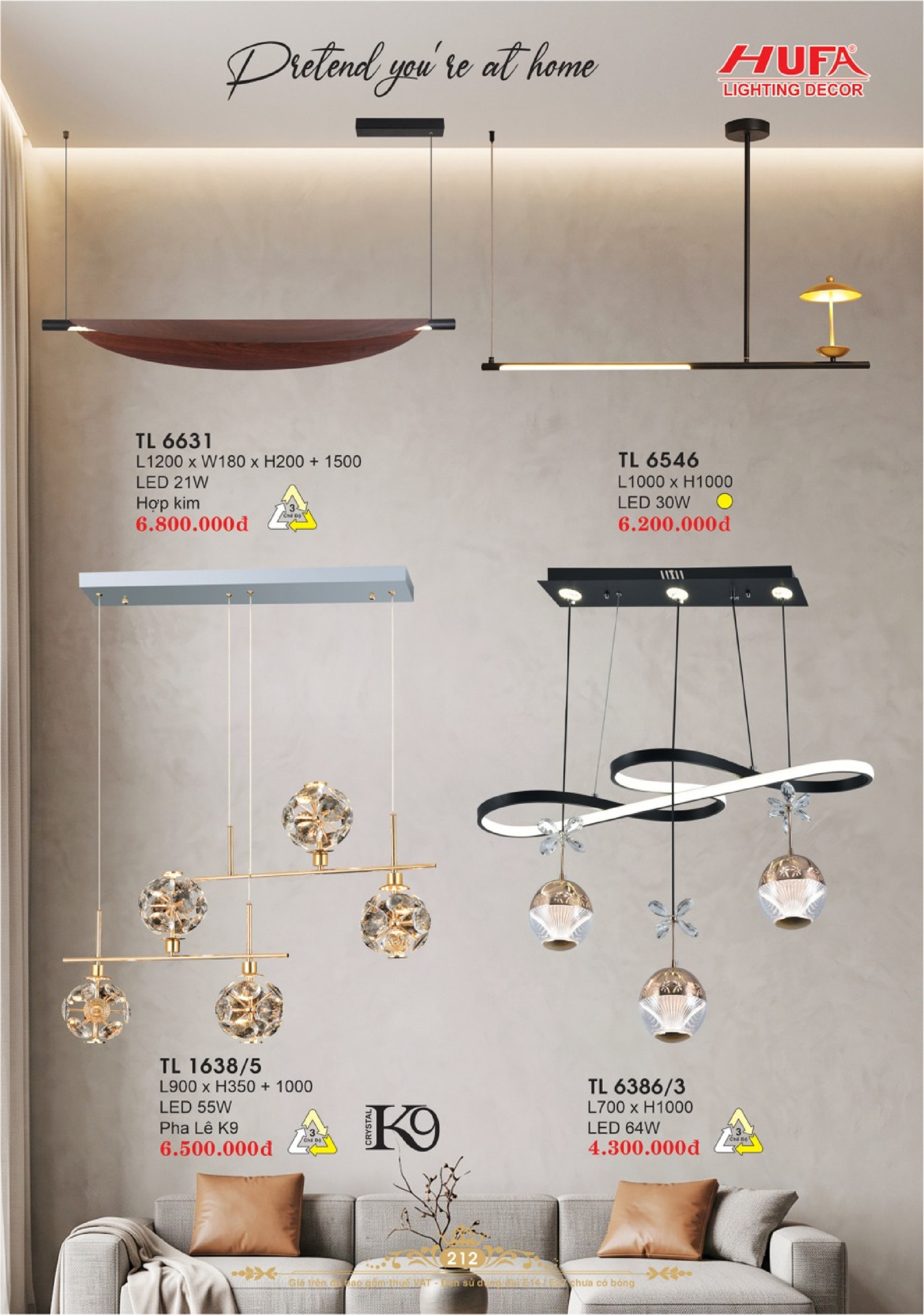 Catalogue ĐÈN TRANG TRÍ HUFA 2026 - Trang 215)