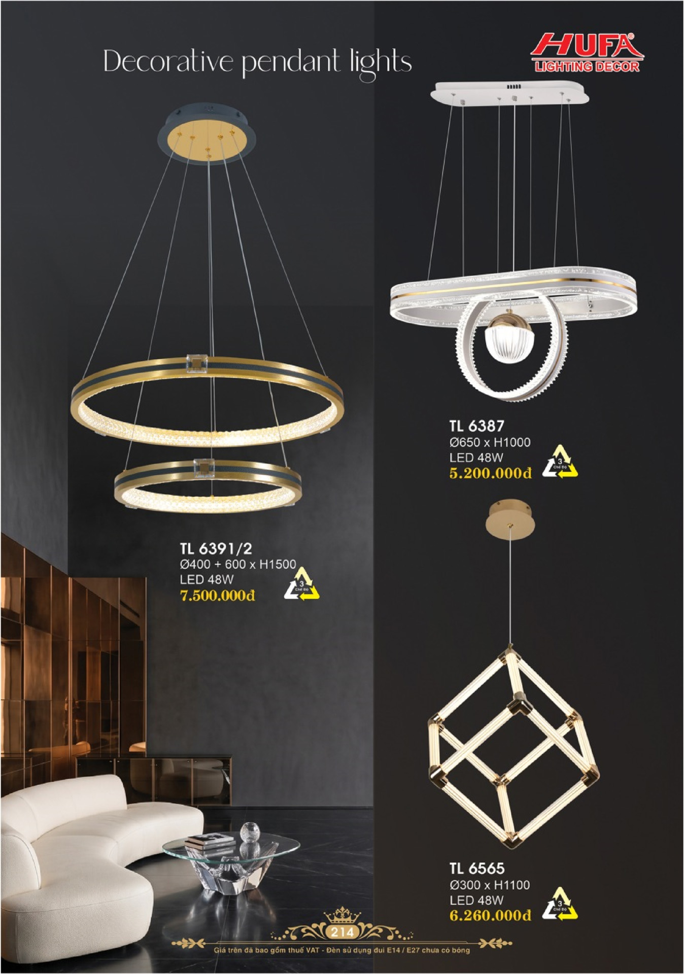 Catalogue ĐÈN TRANG TRÍ HUFA 2026 - Trang 217)