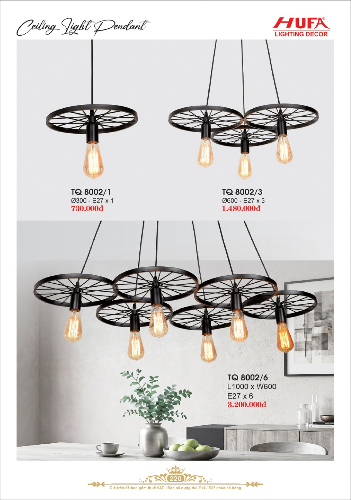 Catalogue ĐÈN TRANG TRÍ HUFA 2026 - Trang 223)