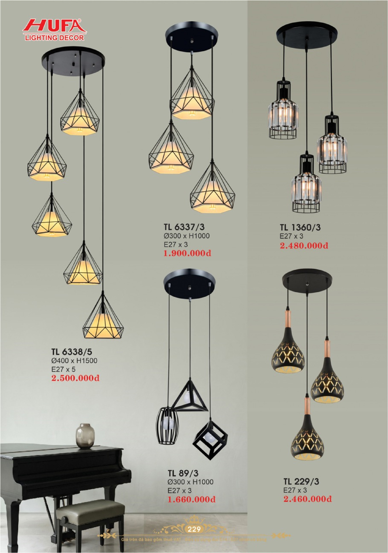 Catalogue ĐÈN TRANG TRÍ HUFA 2026 - Trang 232)