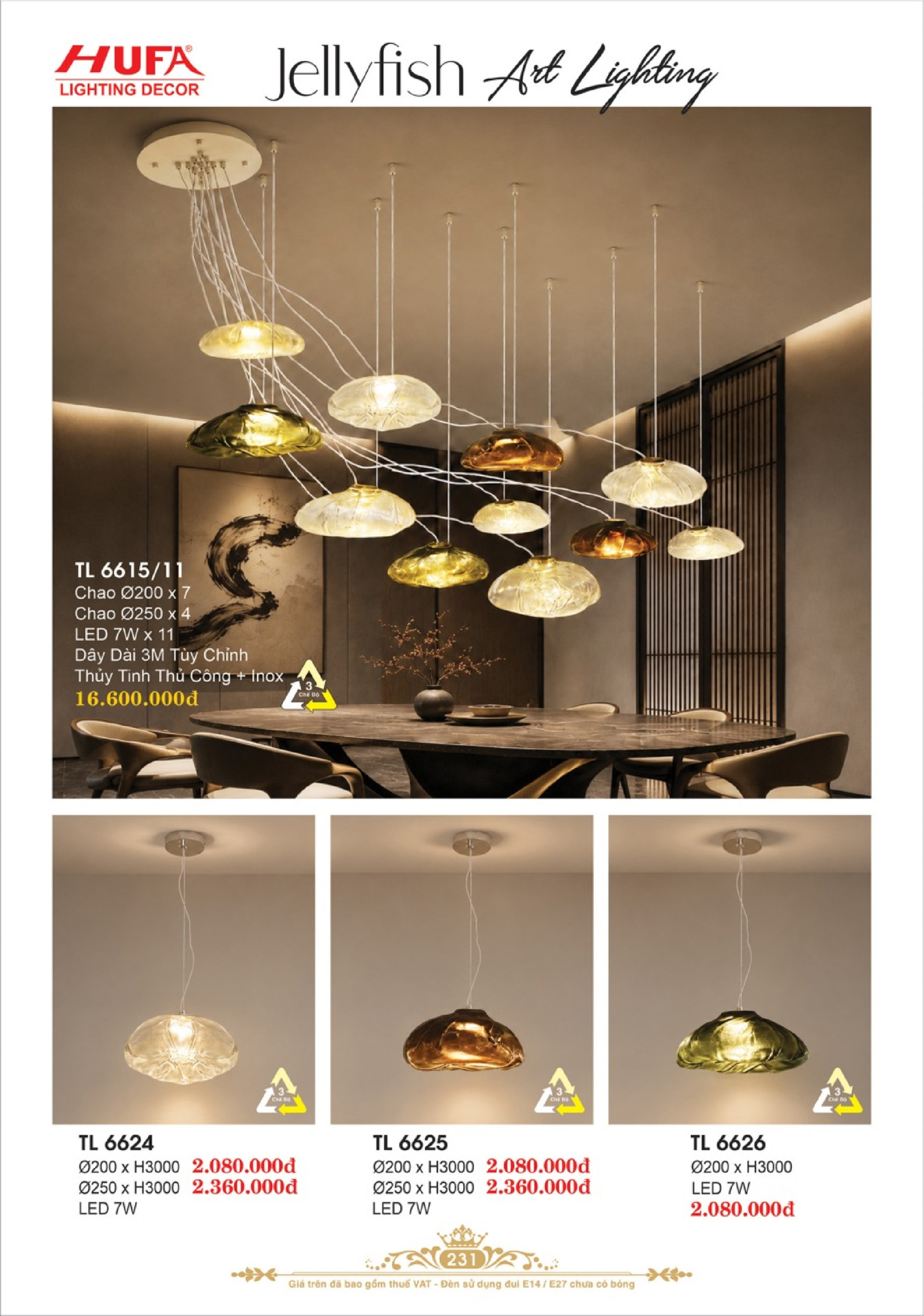 Catalogue ĐÈN TRANG TRÍ HUFA 2026 - Trang 234)
