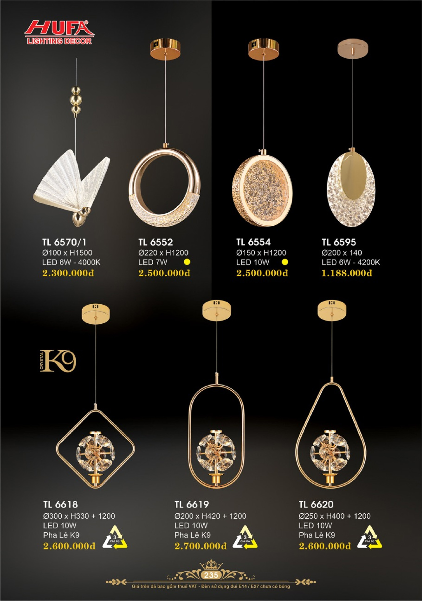 Catalogue ĐÈN TRANG TRÍ HUFA 2026 - Trang 238)