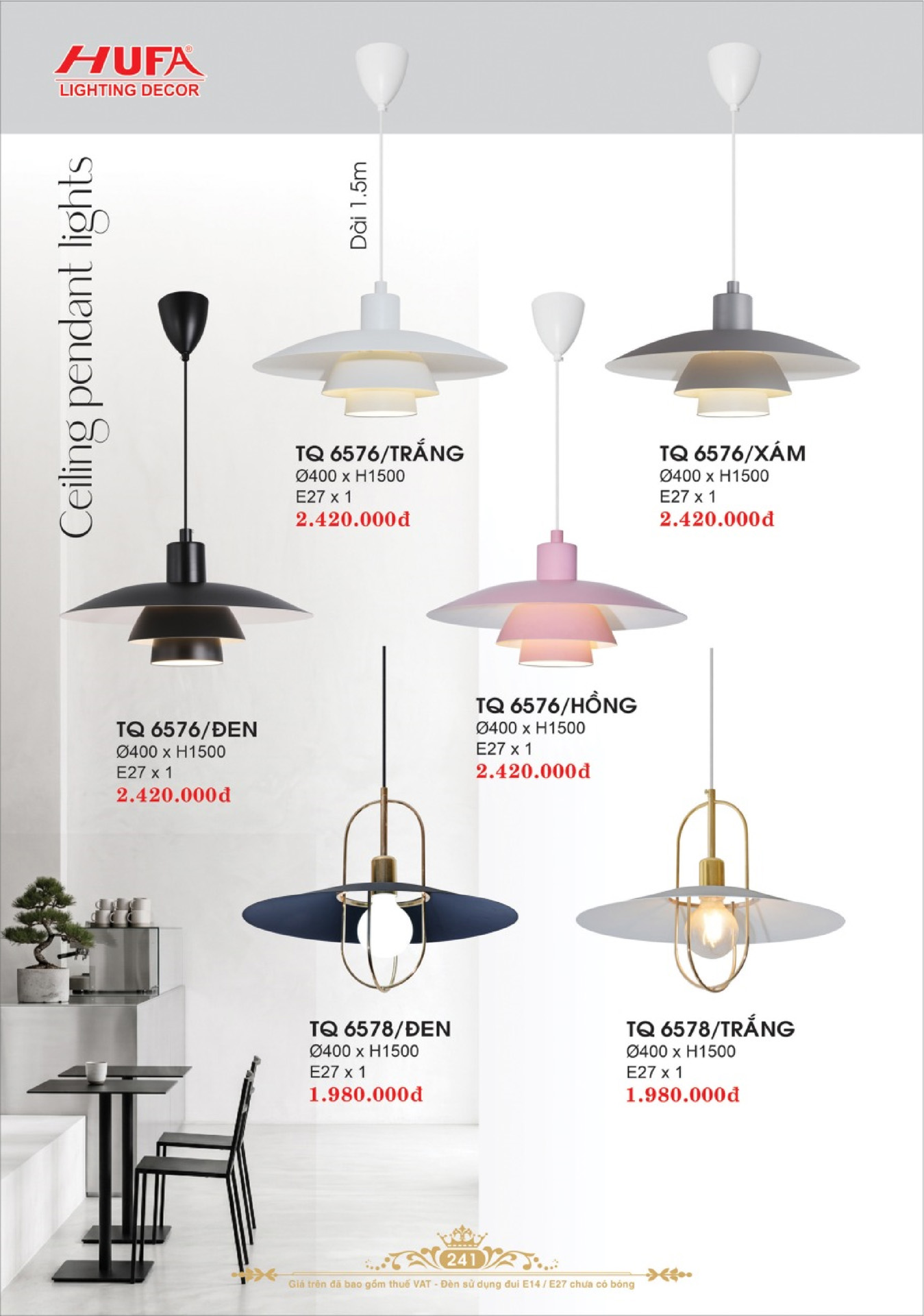 Catalogue ĐÈN TRANG TRÍ HUFA 2026 - Trang 244)