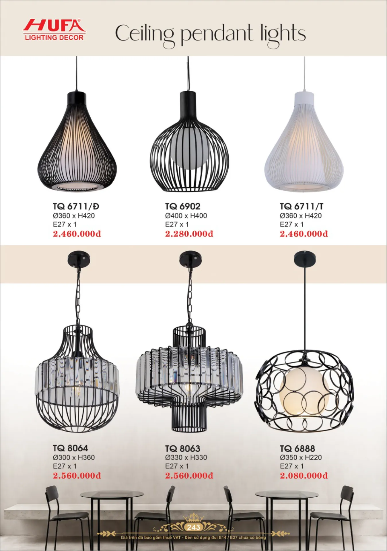 Catalogue ĐÈN TRANG TRÍ HUFA 2026 - Trang 246)